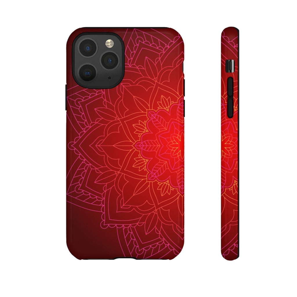 iPhone Case Tough Cases - Red Mandala | iPhone 16 Plus
