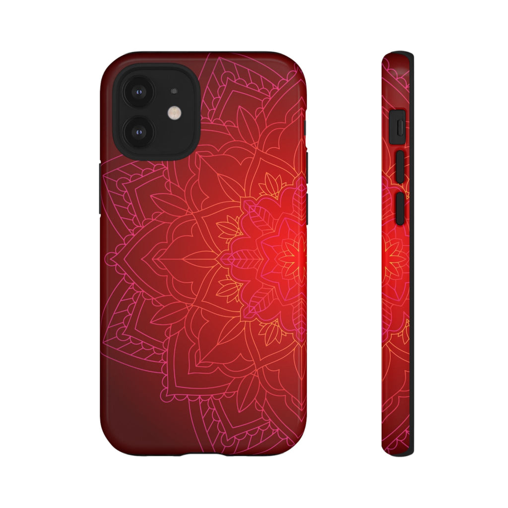 iPhone Case Tough Cases - Red Mandala | iPhone 16 Plus