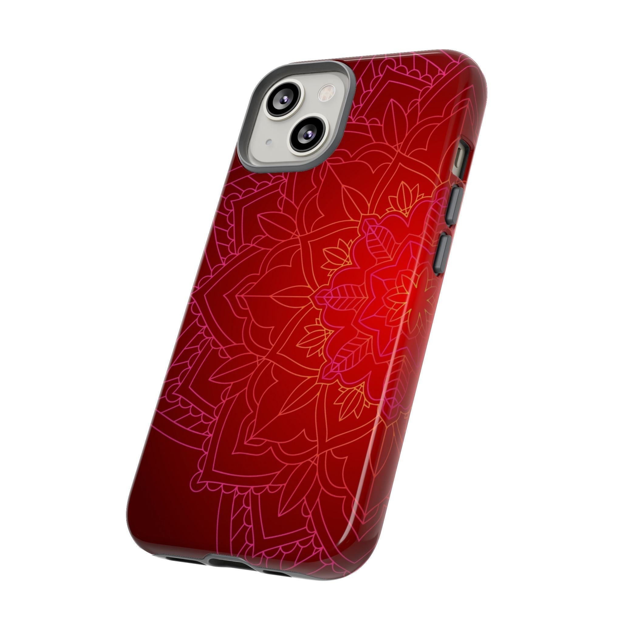 iPhone Case Tough Cases - Red Mandala | iPhone 16 Plus