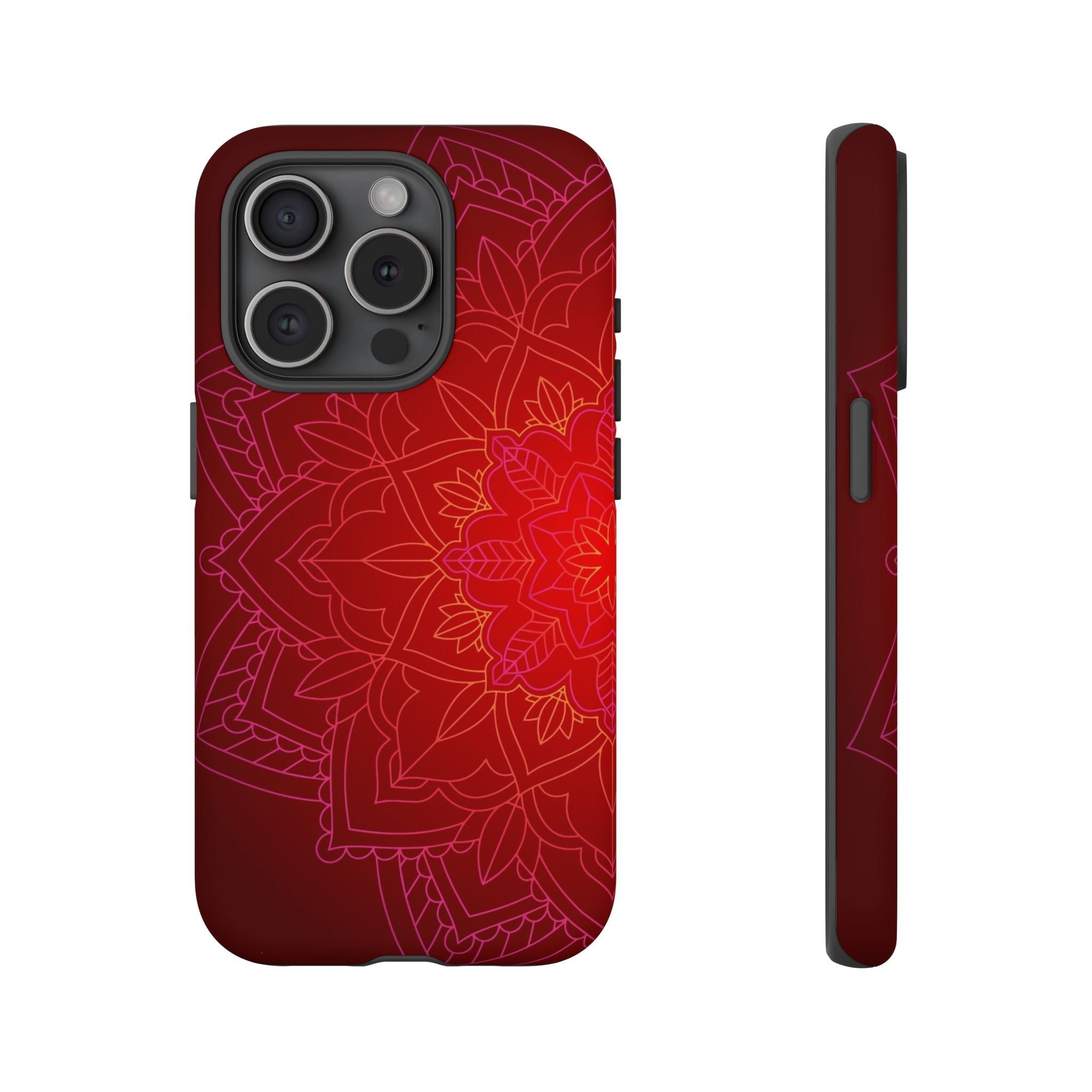 iPhone Case Tough Cases - Red Mandala | iPhone 16 Plus