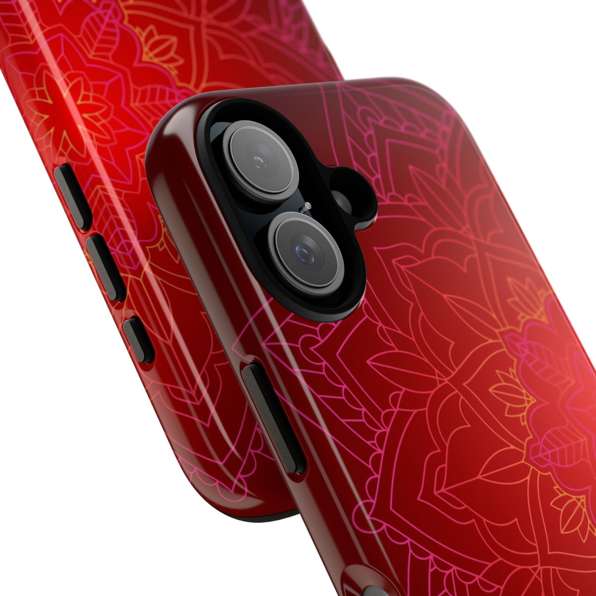 iPhone Case Tough Cases - Red Mandala | iPhone 16 Plus