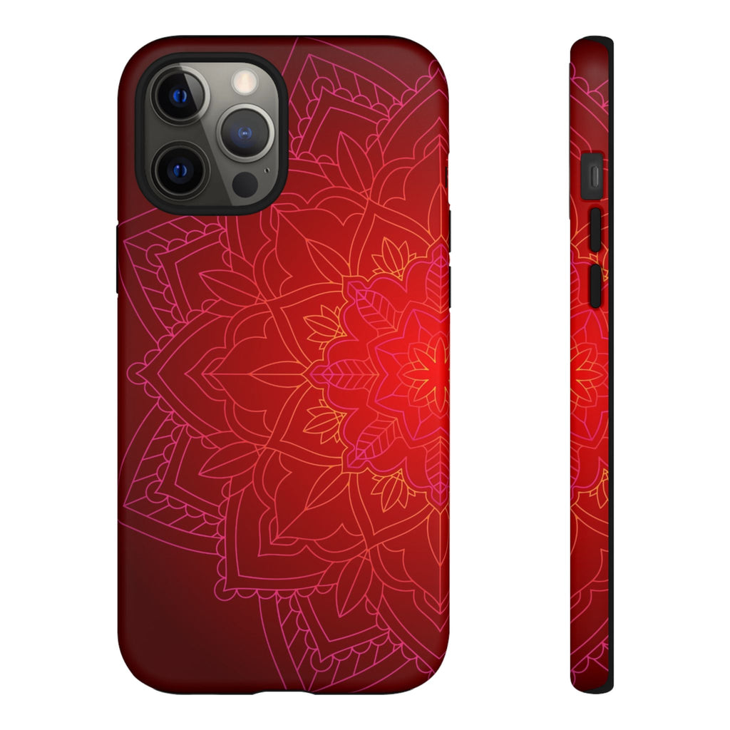 iPhone Case Tough Cases - Red Mandala | iPhone 16 Plus
