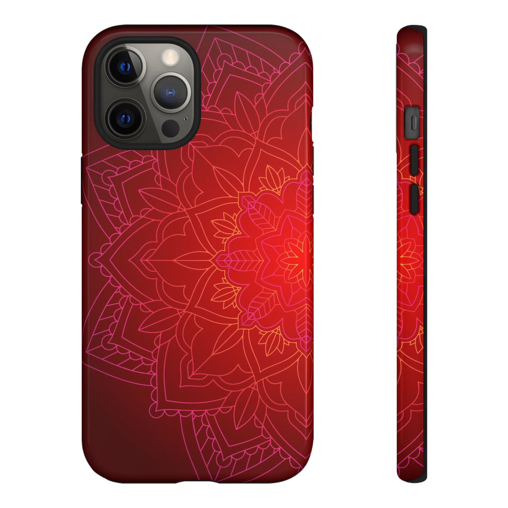 iPhone Case Tough Cases - Red Mandala | iPhone 16 Plus