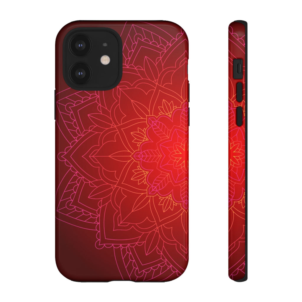 iPhone Case Tough Cases - Red Mandala | iPhone 16 Plus