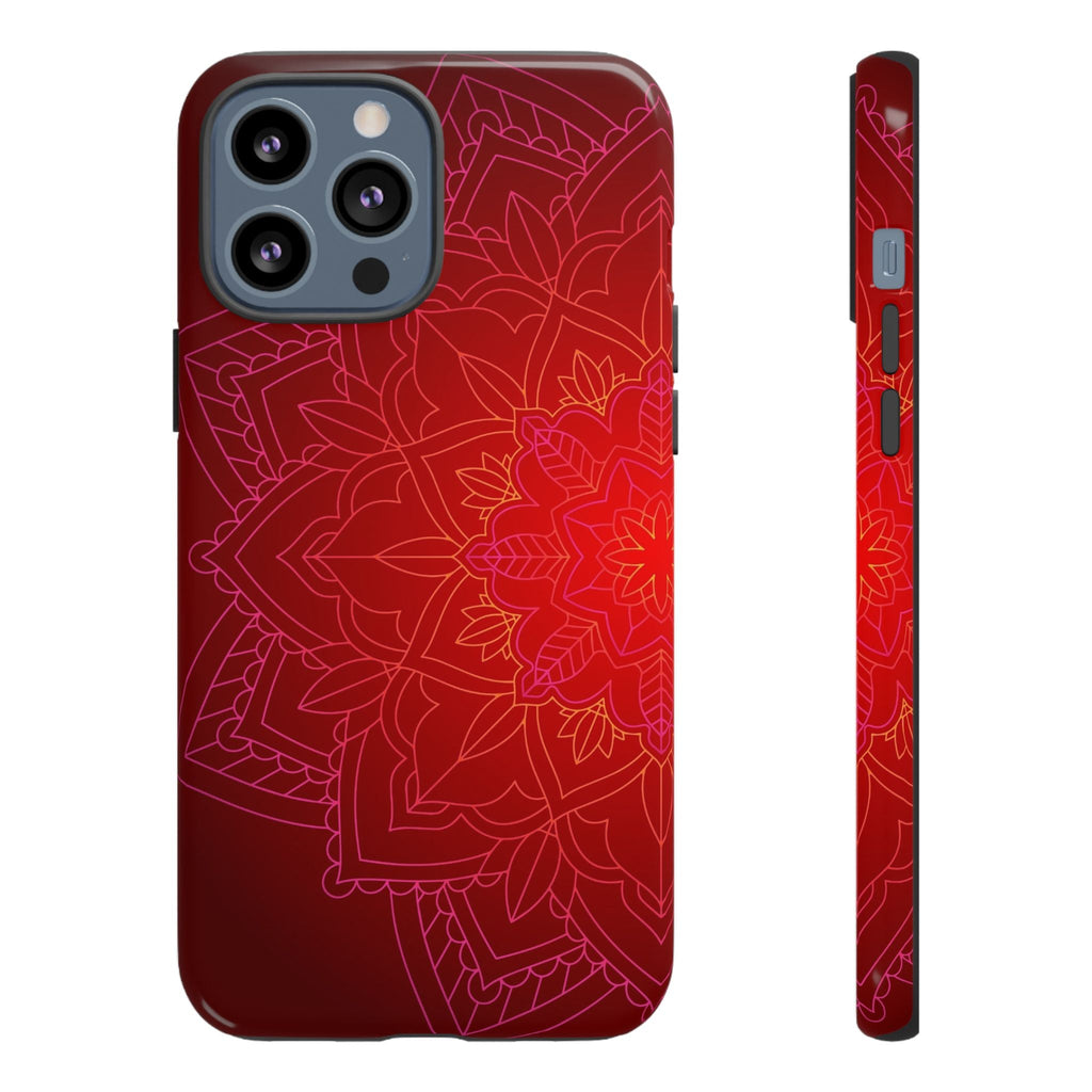 iPhone Case Tough Cases - Red Mandala | iPhone 16 Plus