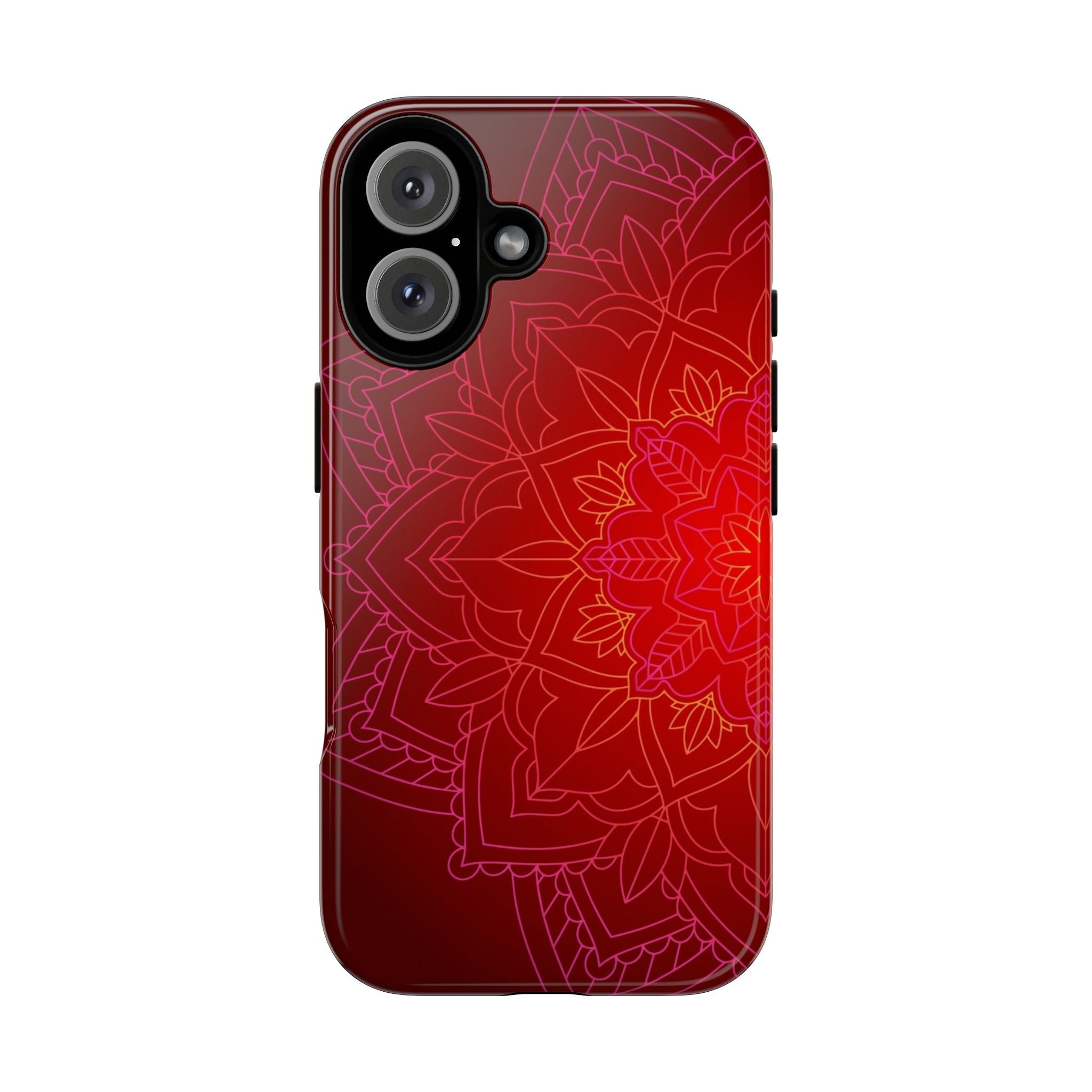 iPhone Case Tough Cases - Red Mandala | iPhone 16 Plus