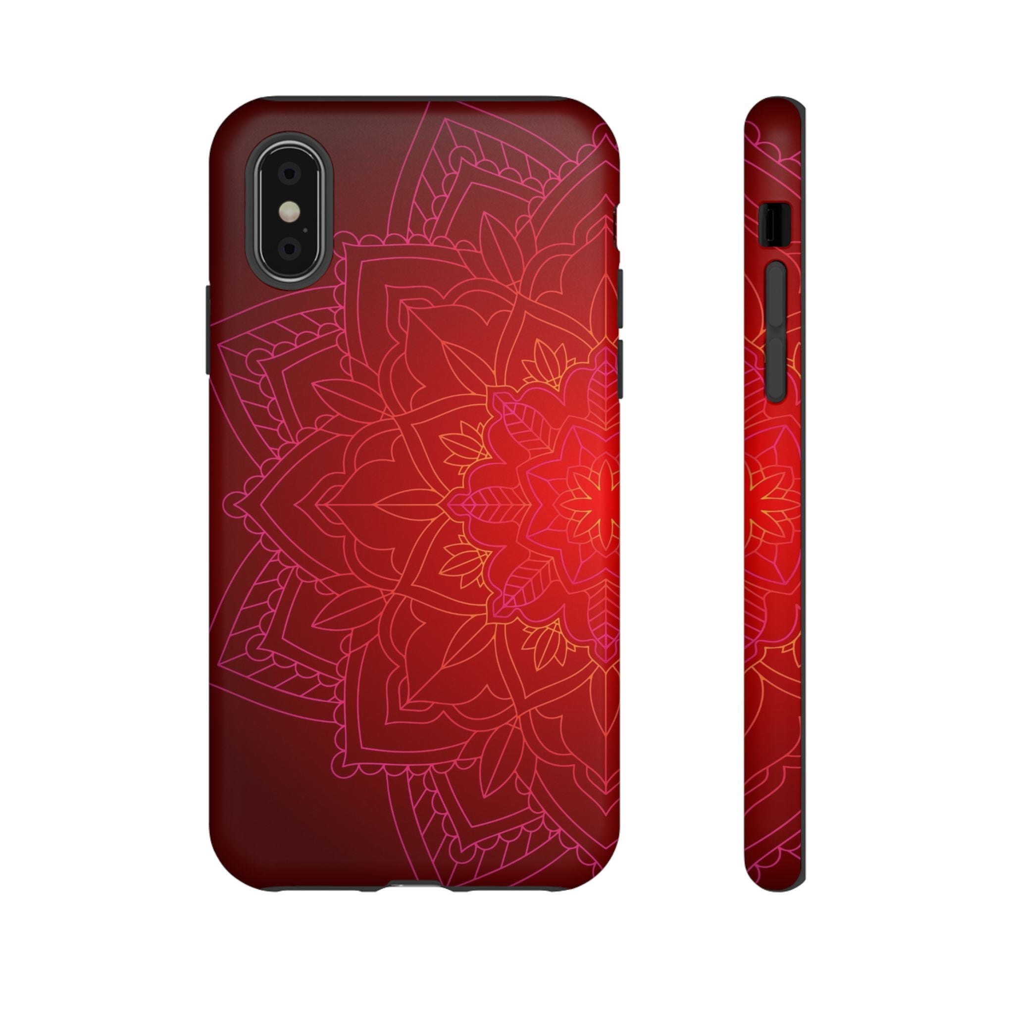 iPhone Case Tough Cases - Red Mandala | iPhone 16 Plus