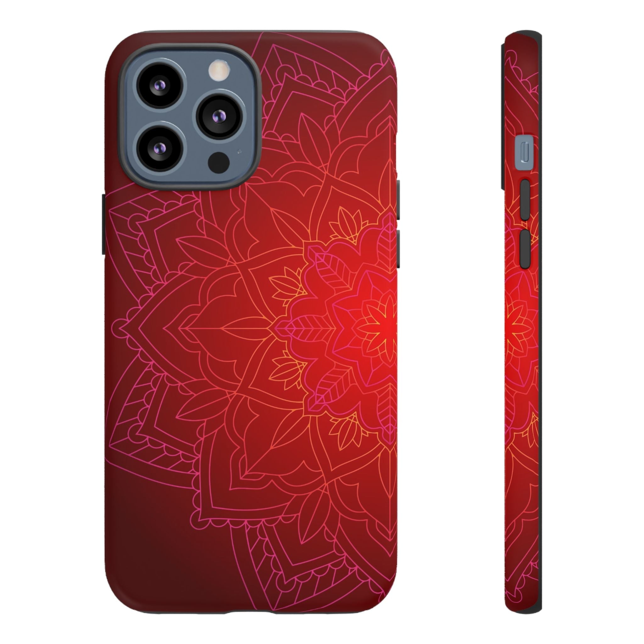 iPhone Case Tough Cases - Red Mandala | iPhone 16 Plus