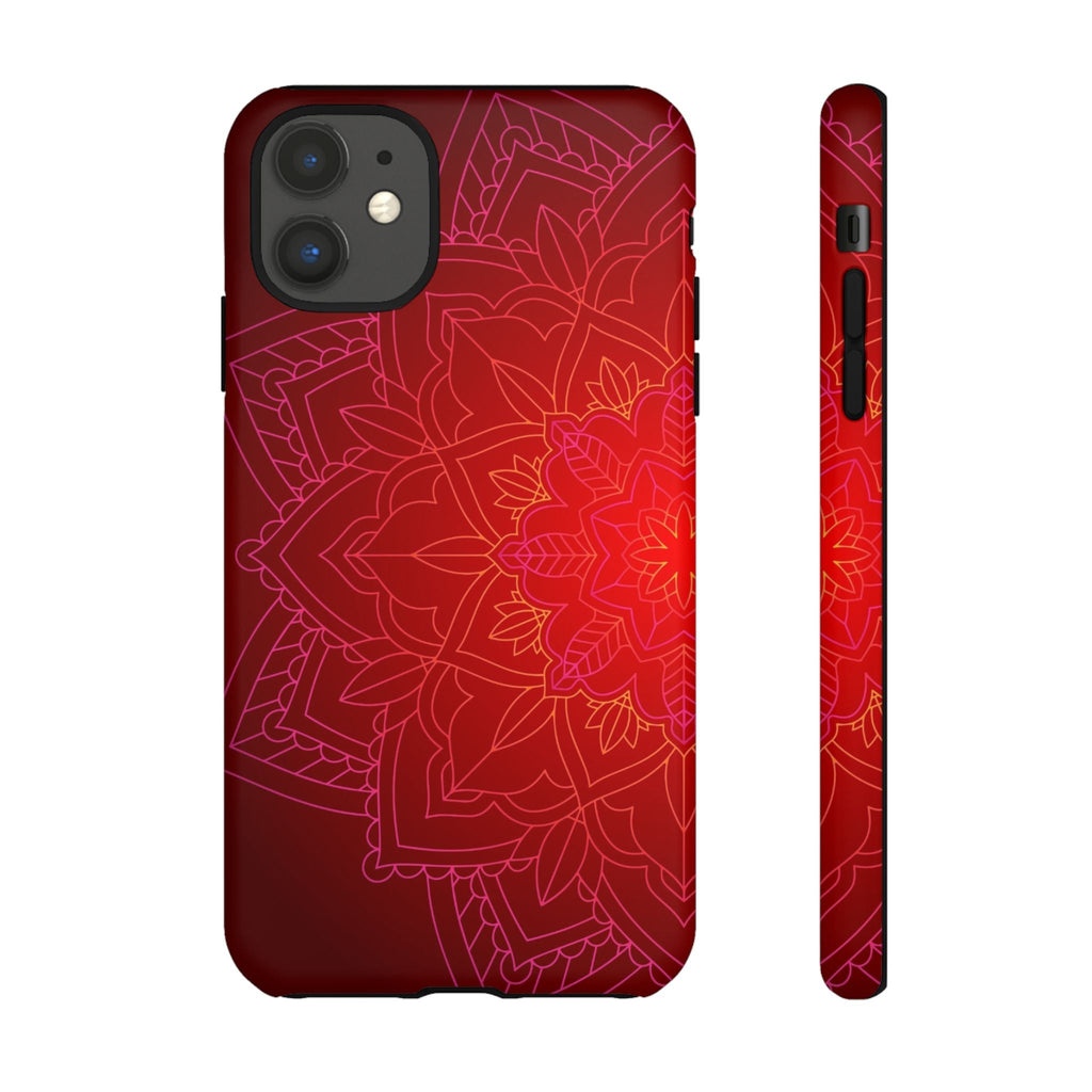 iPhone Case Tough Cases - Red Mandala | iPhone 16 Plus