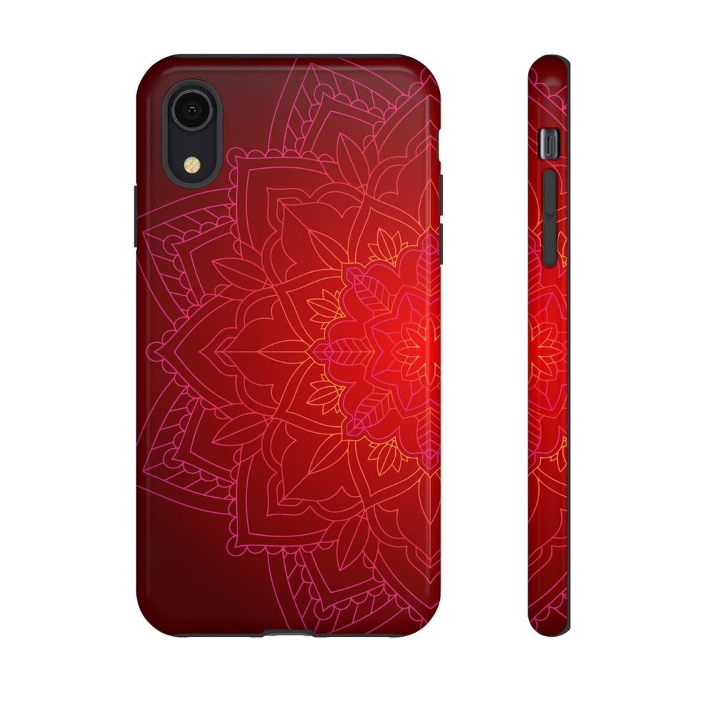 iPhone Case Tough Cases - Red Mandala | iPhone 16 Plus