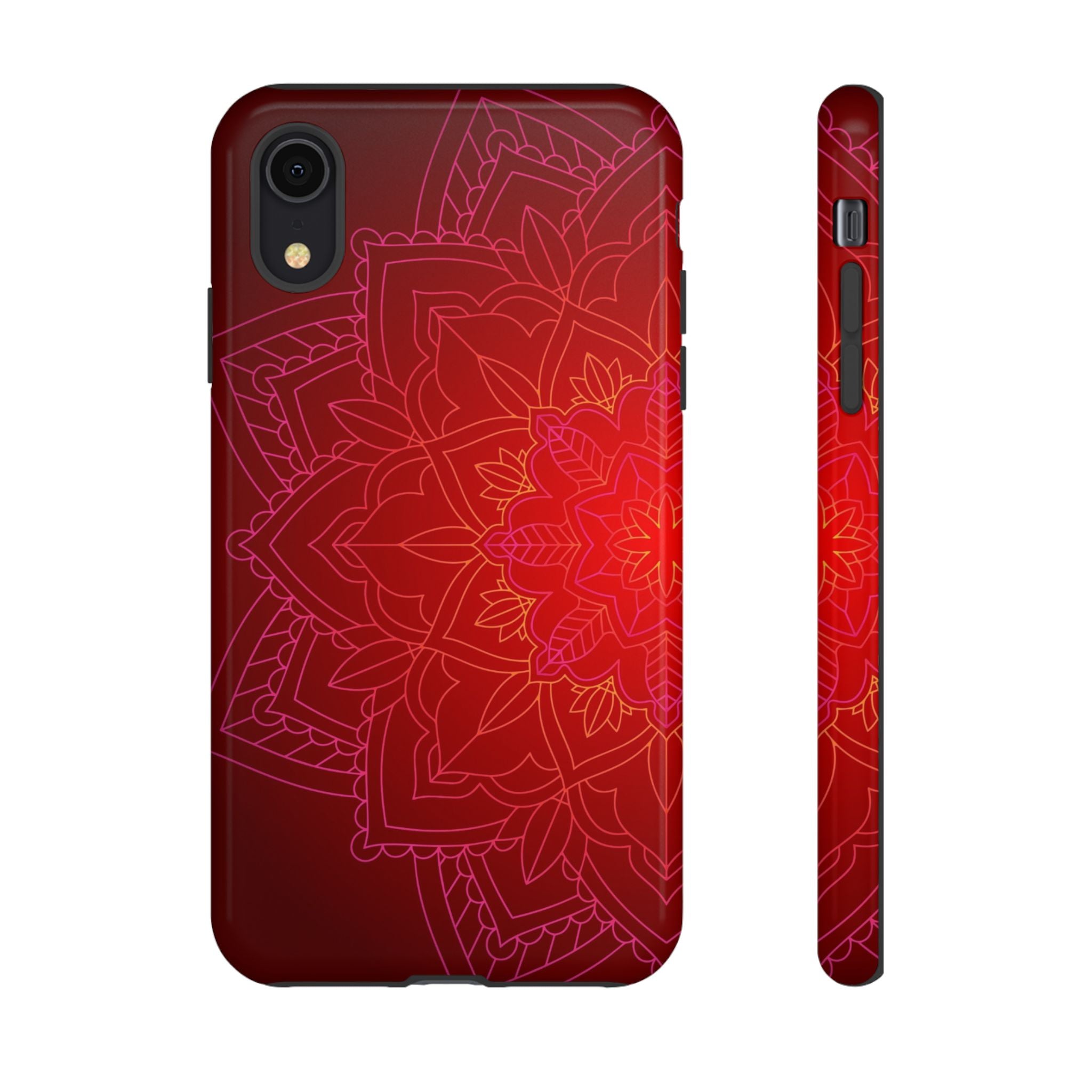 iPhone Case Tough Cases - Red Mandala | iPhone 16 Plus