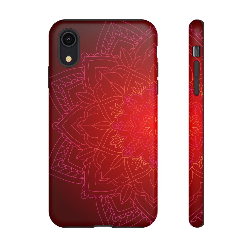 iPhone Case Tough Cases - Red Mandala | iPhone 16 Plus