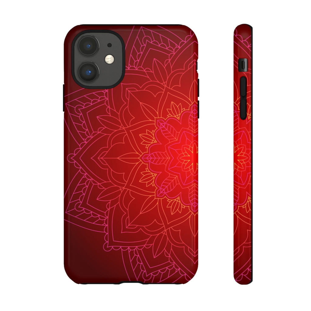 iPhone Case Tough Cases - Red Mandala | iPhone 16 Plus