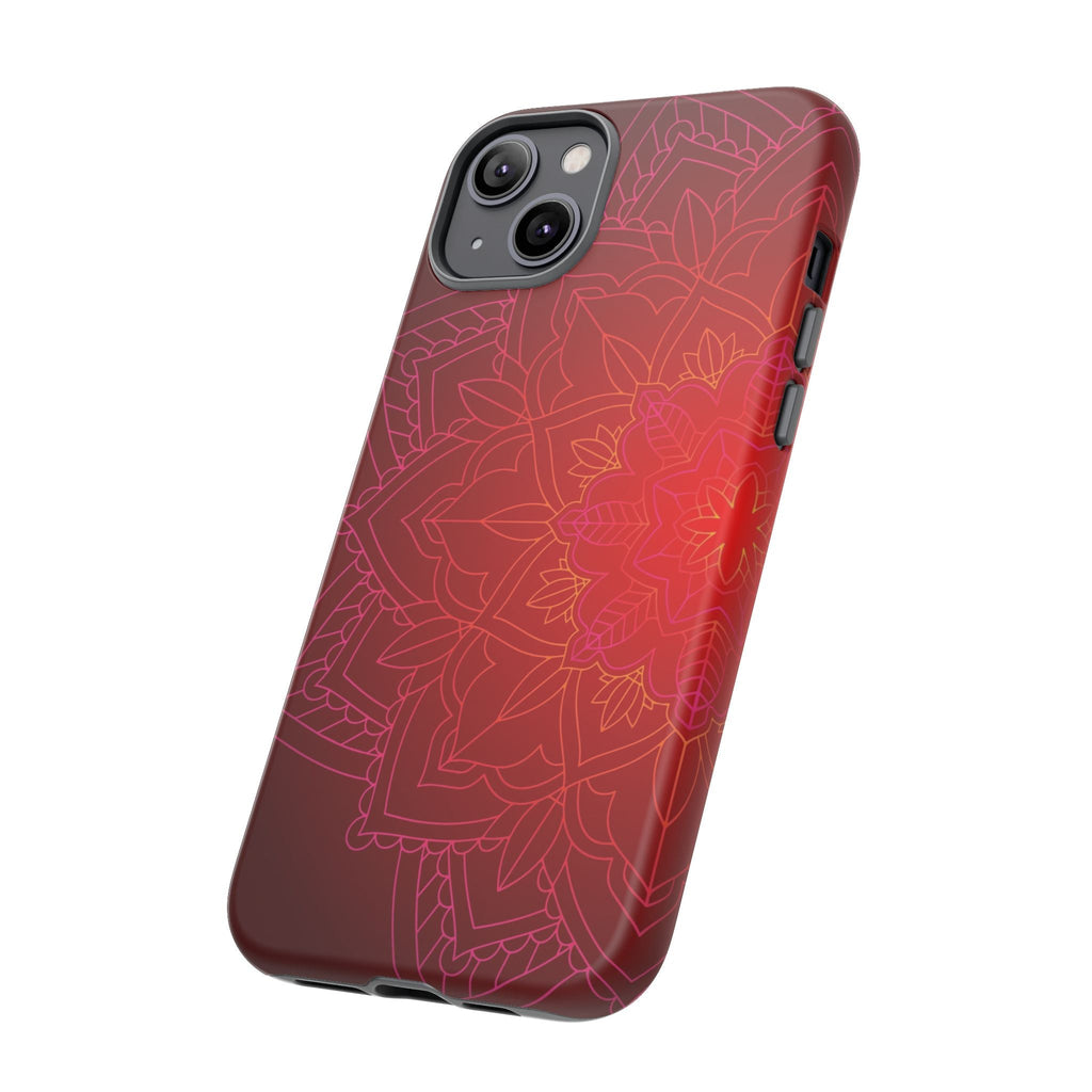iPhone Case Tough Cases - Red Mandala | iPhone 16 Plus