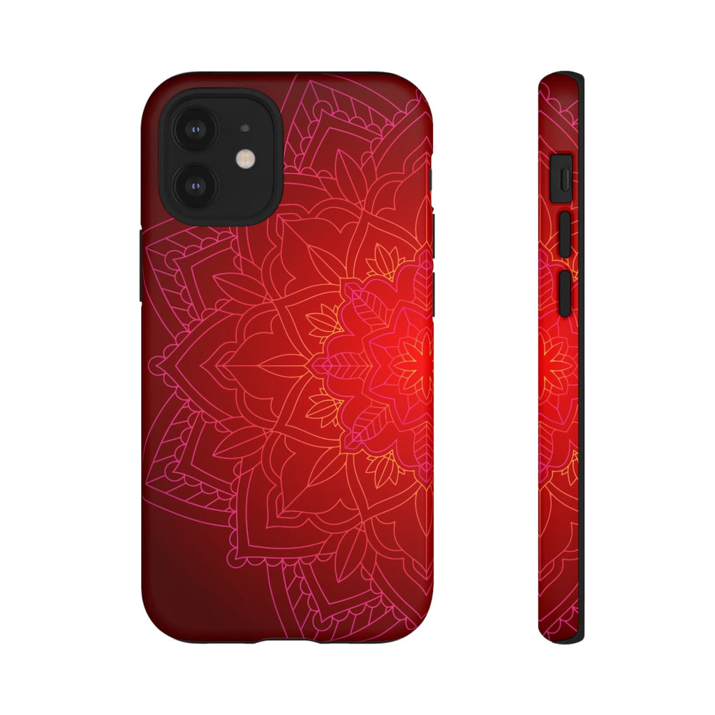 iPhone Case Tough Cases - Red Mandala | iPhone 16 Plus