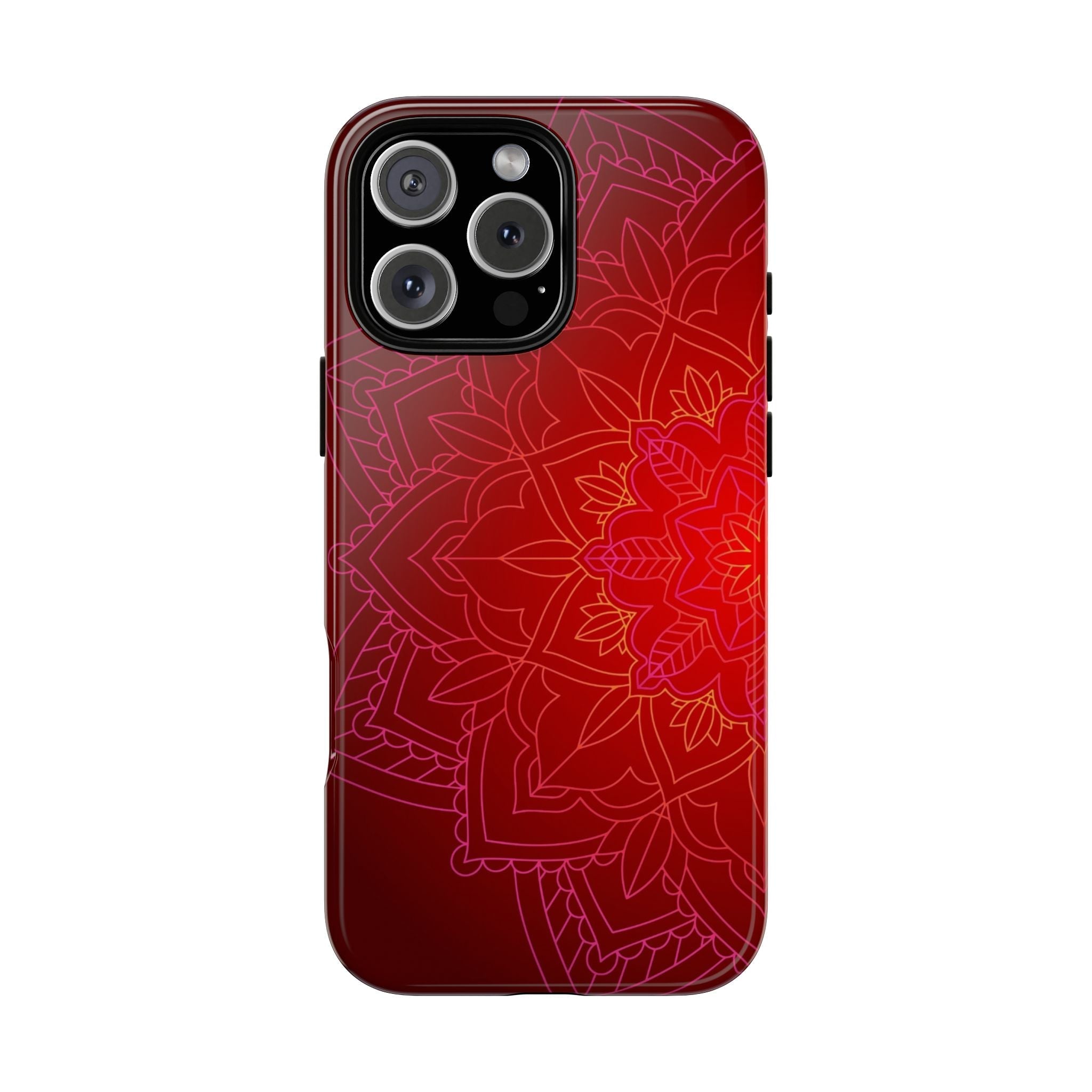 iPhone Case Tough Cases - Red Mandala | iPhone 16 Plus