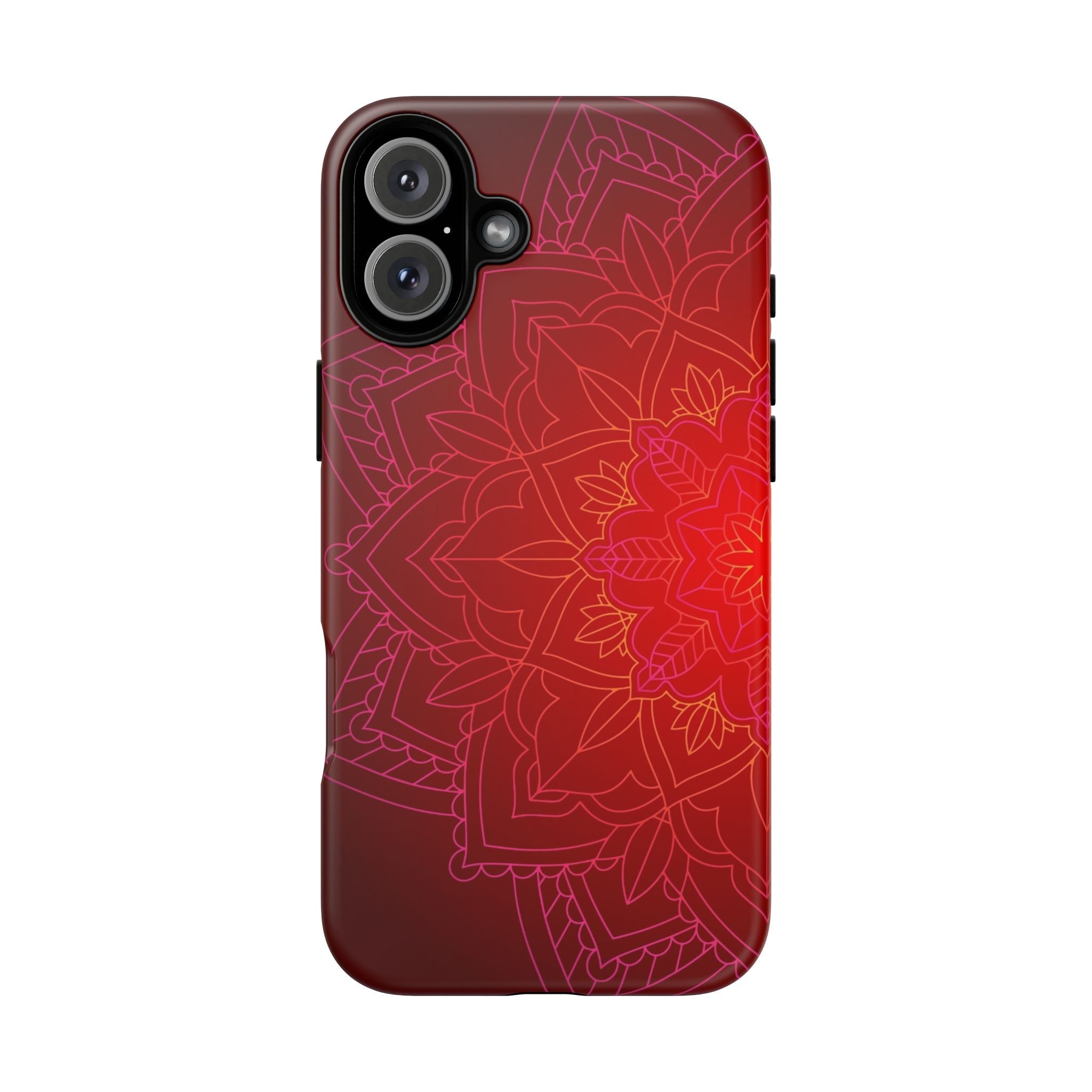 iPhone Case Tough Cases - Red Mandala | iPhone 16 Plus