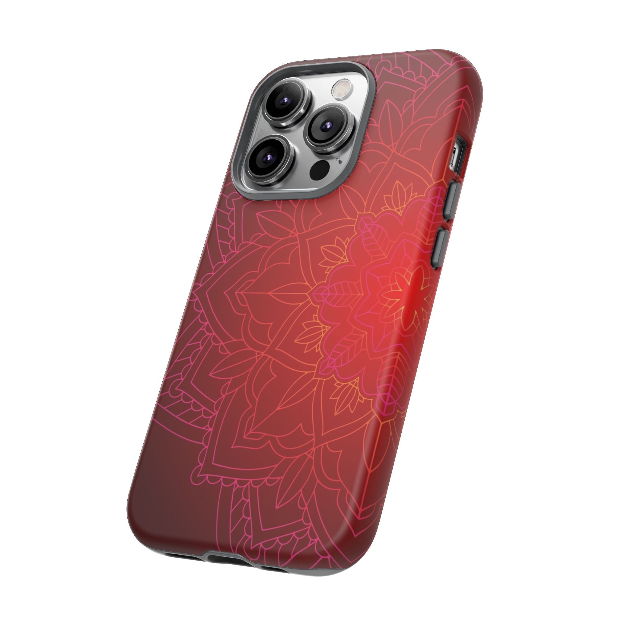 iPhone Case Tough Cases - Red Mandala | iPhone 16 Plus