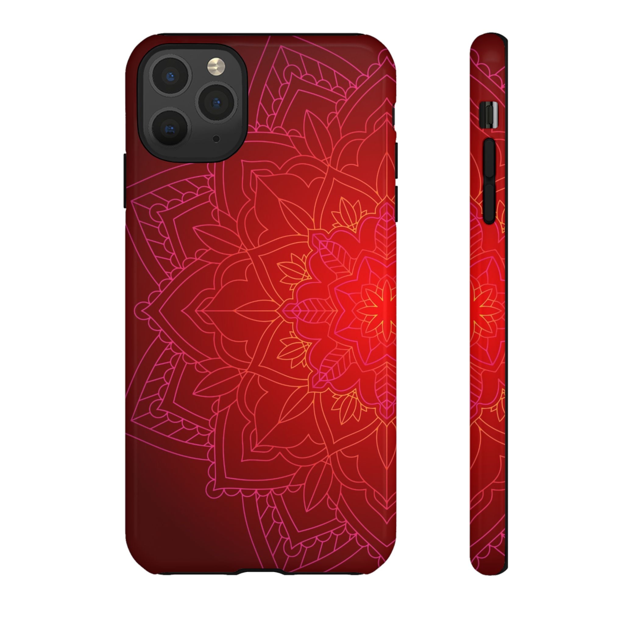 iPhone Case Tough Cases - Red Mandala | iPhone 16 Plus
