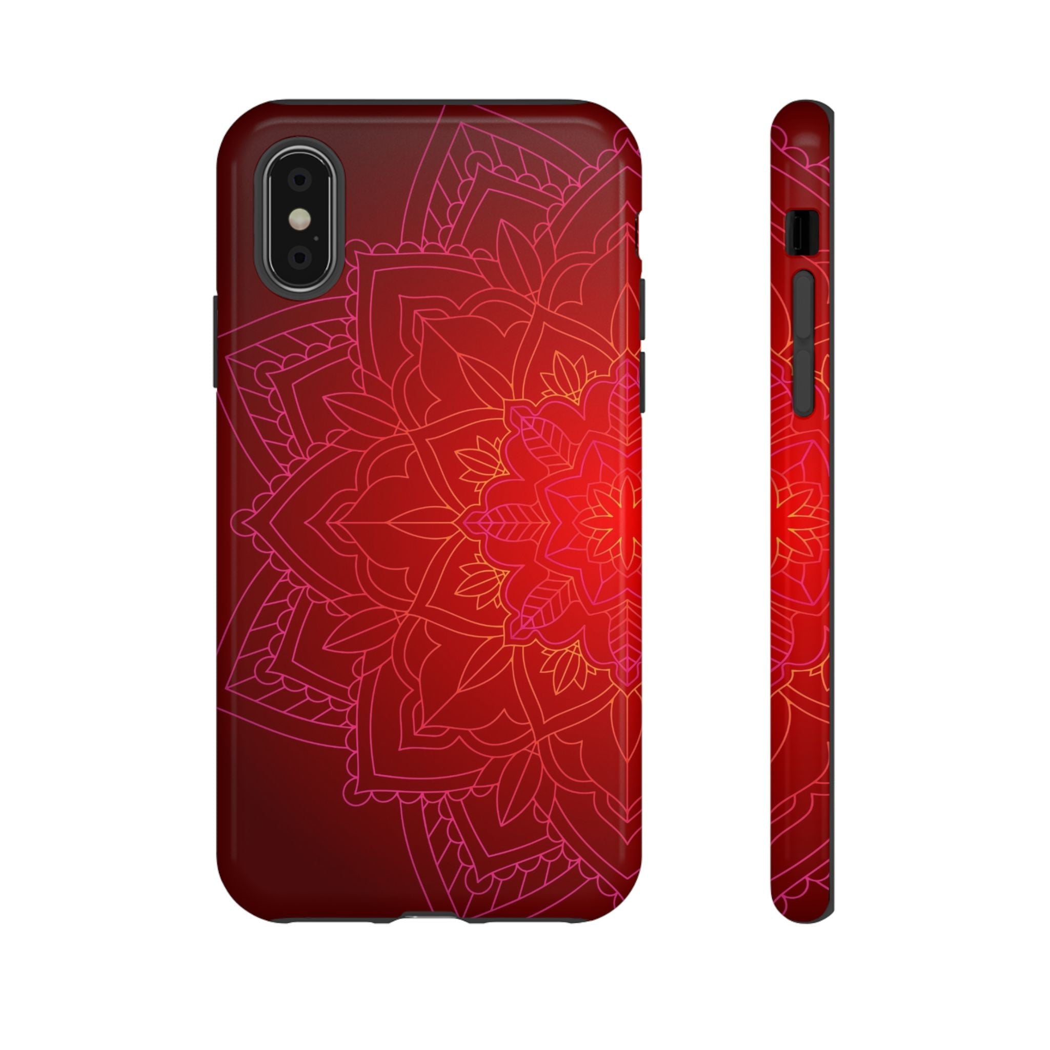 iPhone Case Tough Cases - Red Mandala | iPhone 16 Plus