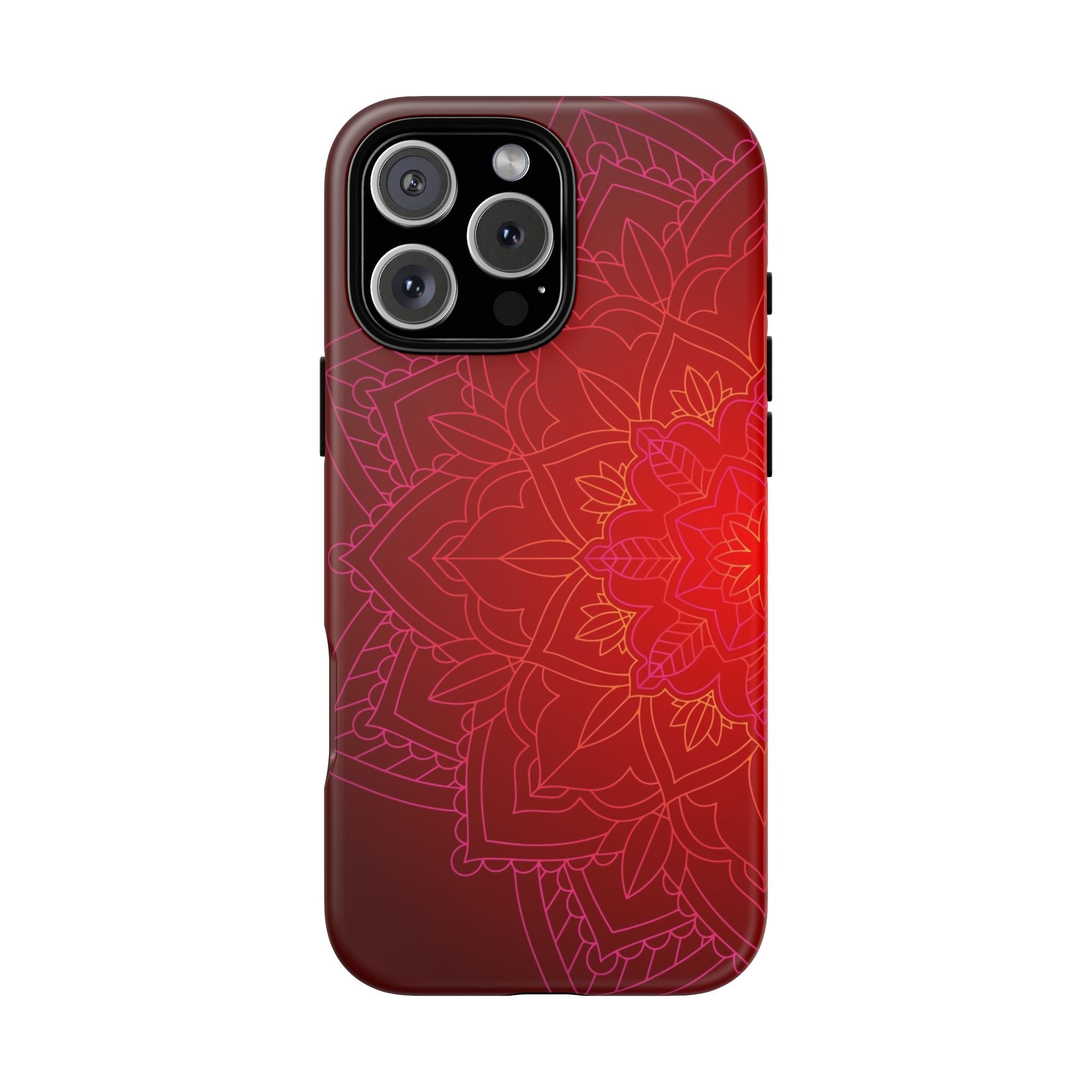 iPhone Case Tough Cases - Red Mandala | iPhone 16 Plus