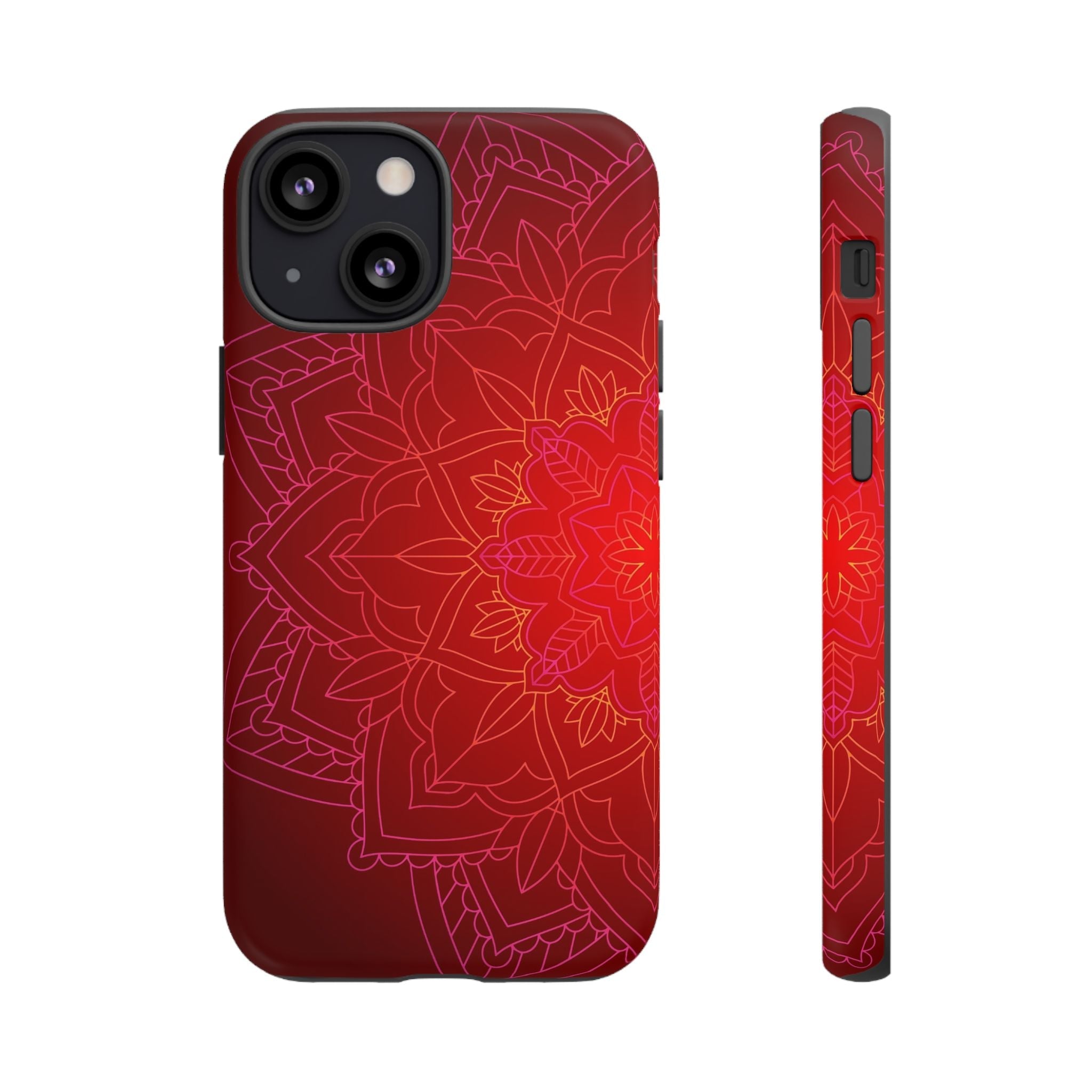 iPhone Case Tough Cases - Red Mandala | iPhone 16 Plus