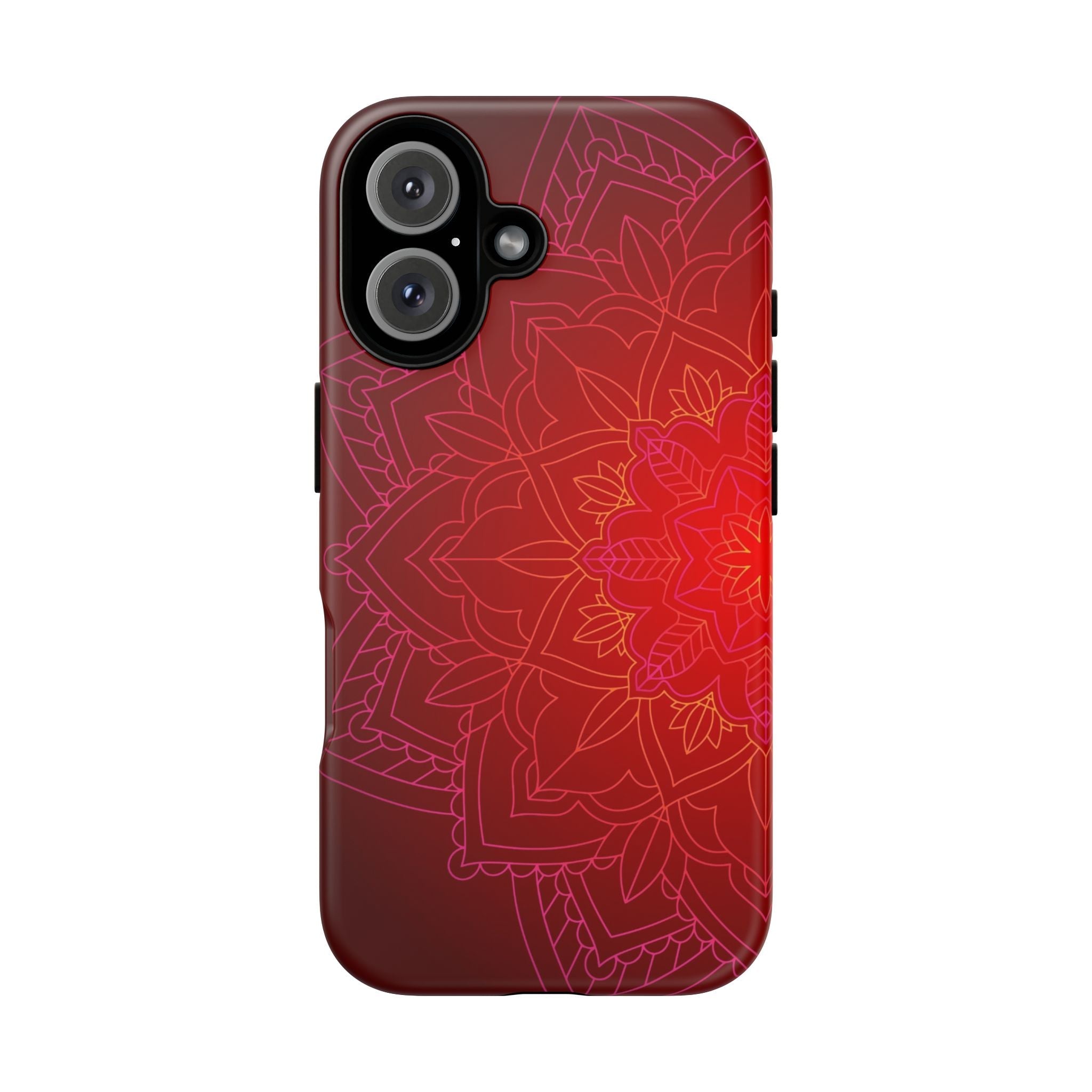 iPhone Case Tough Cases - Red Mandala | iPhone 16 Plus