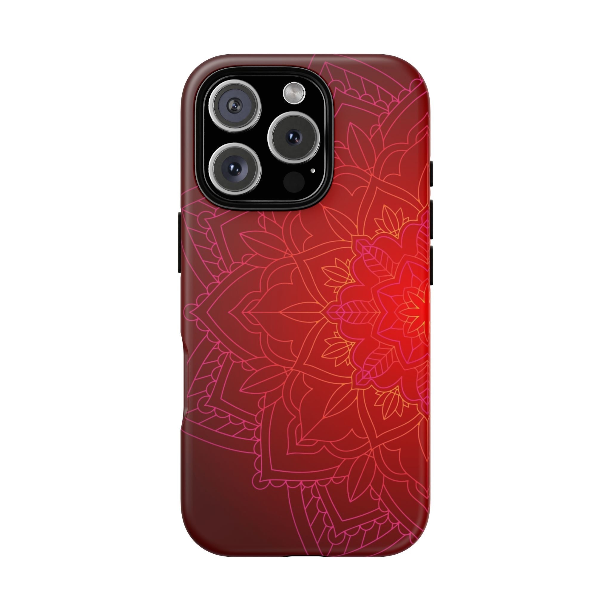 iPhone Case Tough Cases - Red Mandala | iPhone 16 Plus