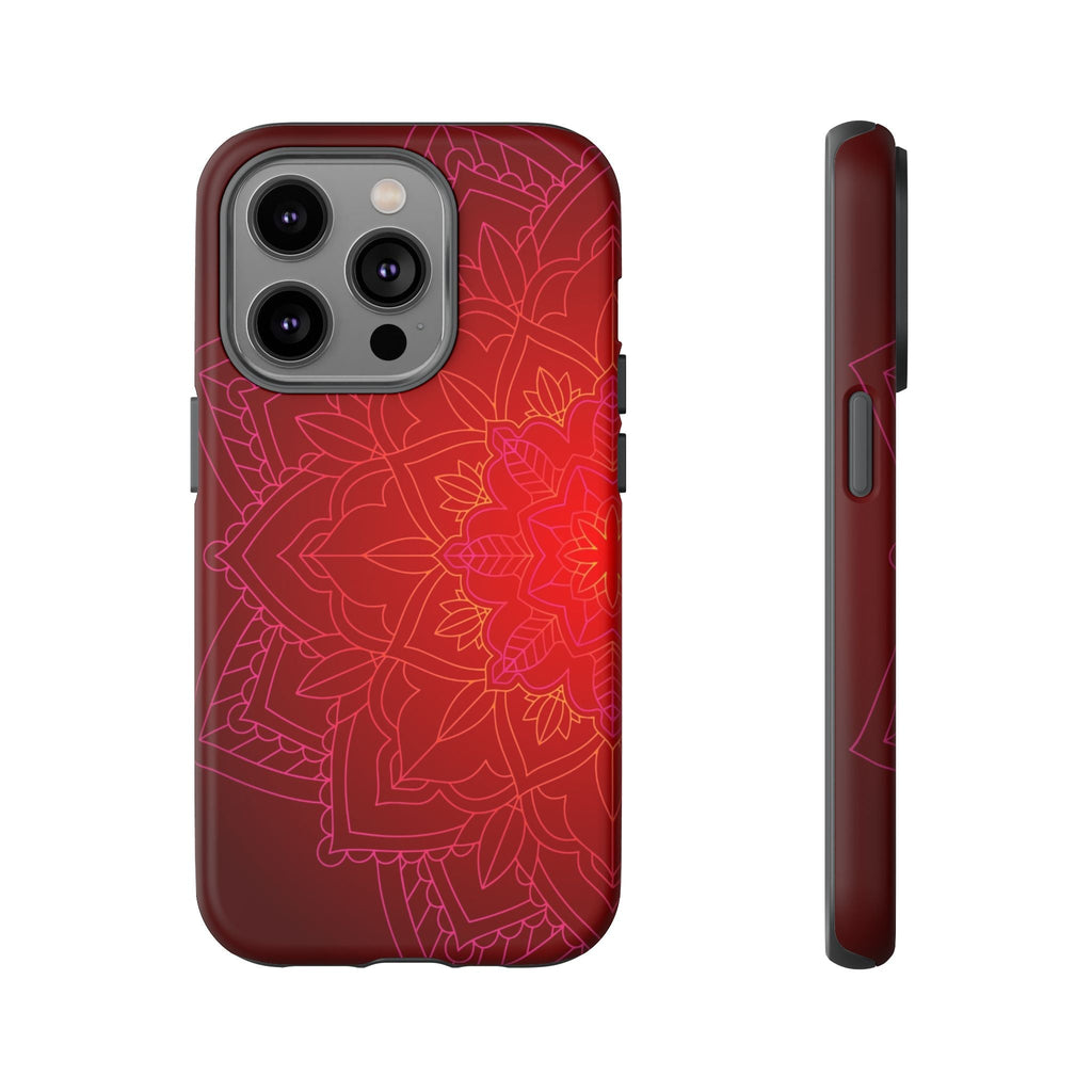 iPhone Case Tough Cases - Red Mandala | iPhone 16 Plus