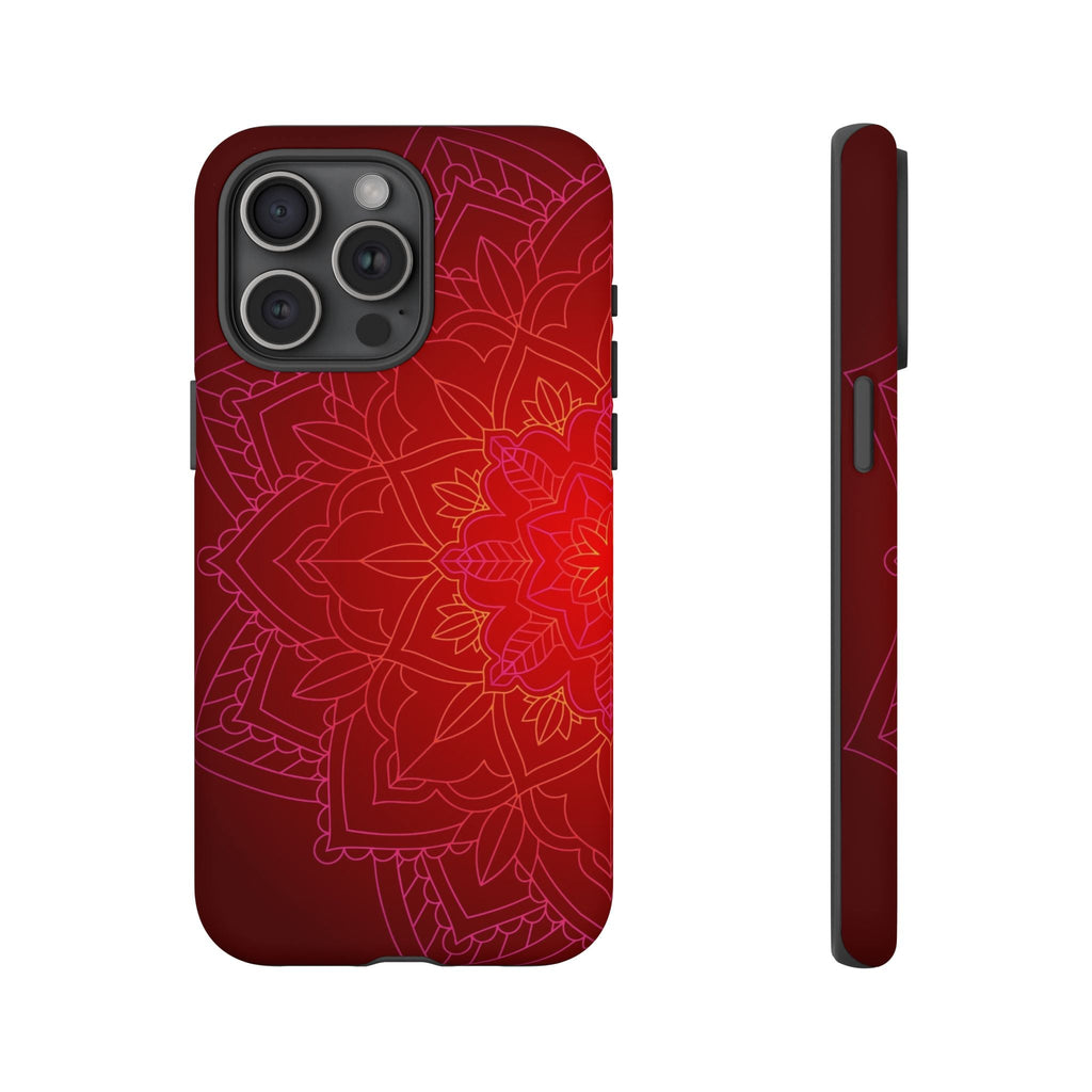 iPhone Case Tough Cases - Red Mandala | iPhone 16 Plus