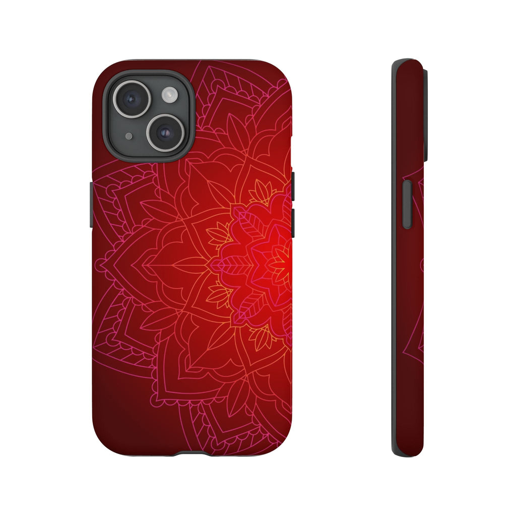 iPhone Case Tough Cases - Red Mandala | iPhone 16 Plus