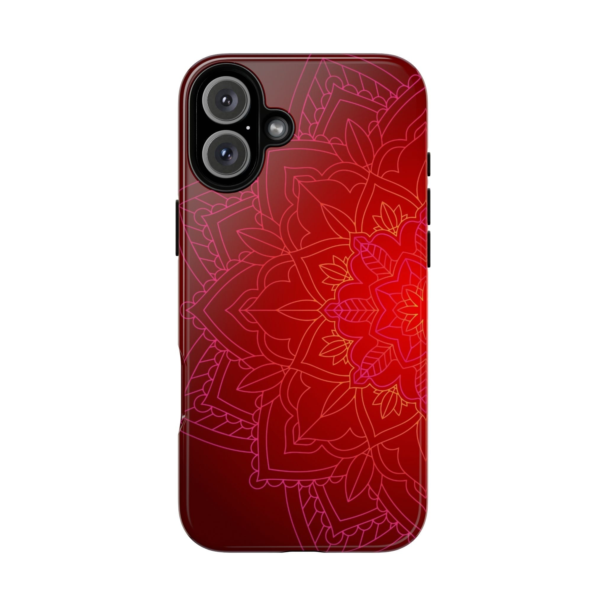 iPhone Case Tough Cases - Red Mandala | iPhone 16 Plus