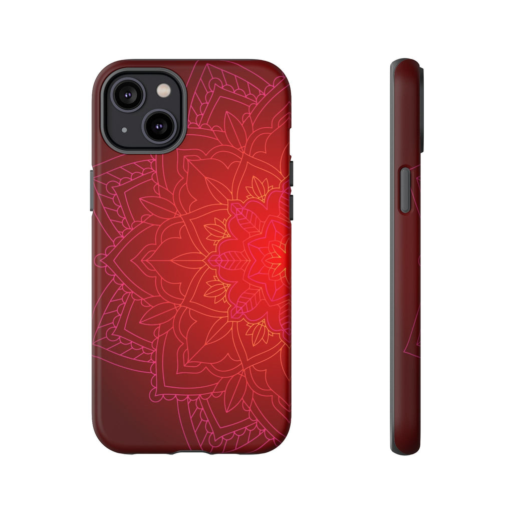 iPhone Case Tough Cases - Red Mandala | iPhone 16 Plus