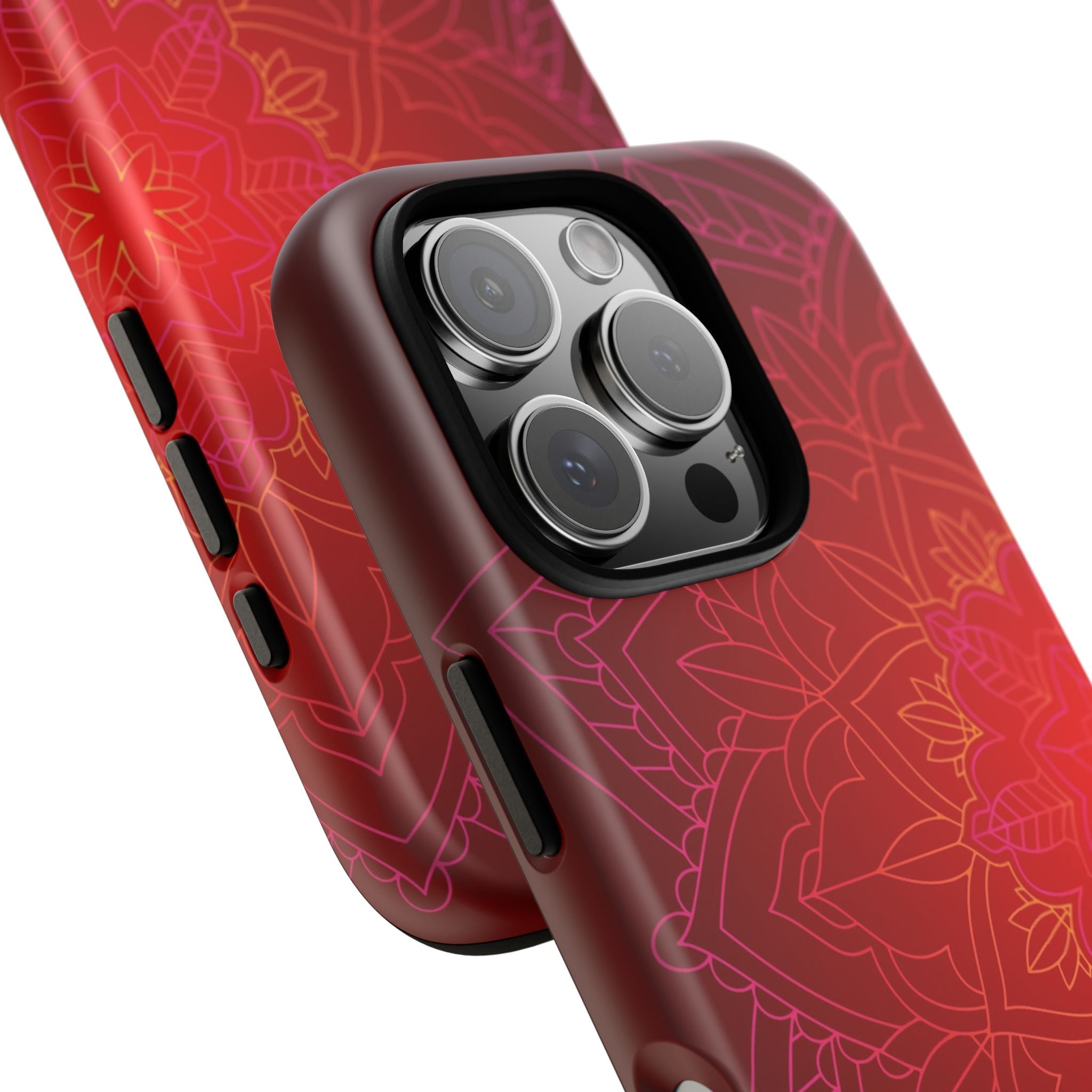 iPhone Case Tough Cases - Red Mandala | iPhone 16 Plus