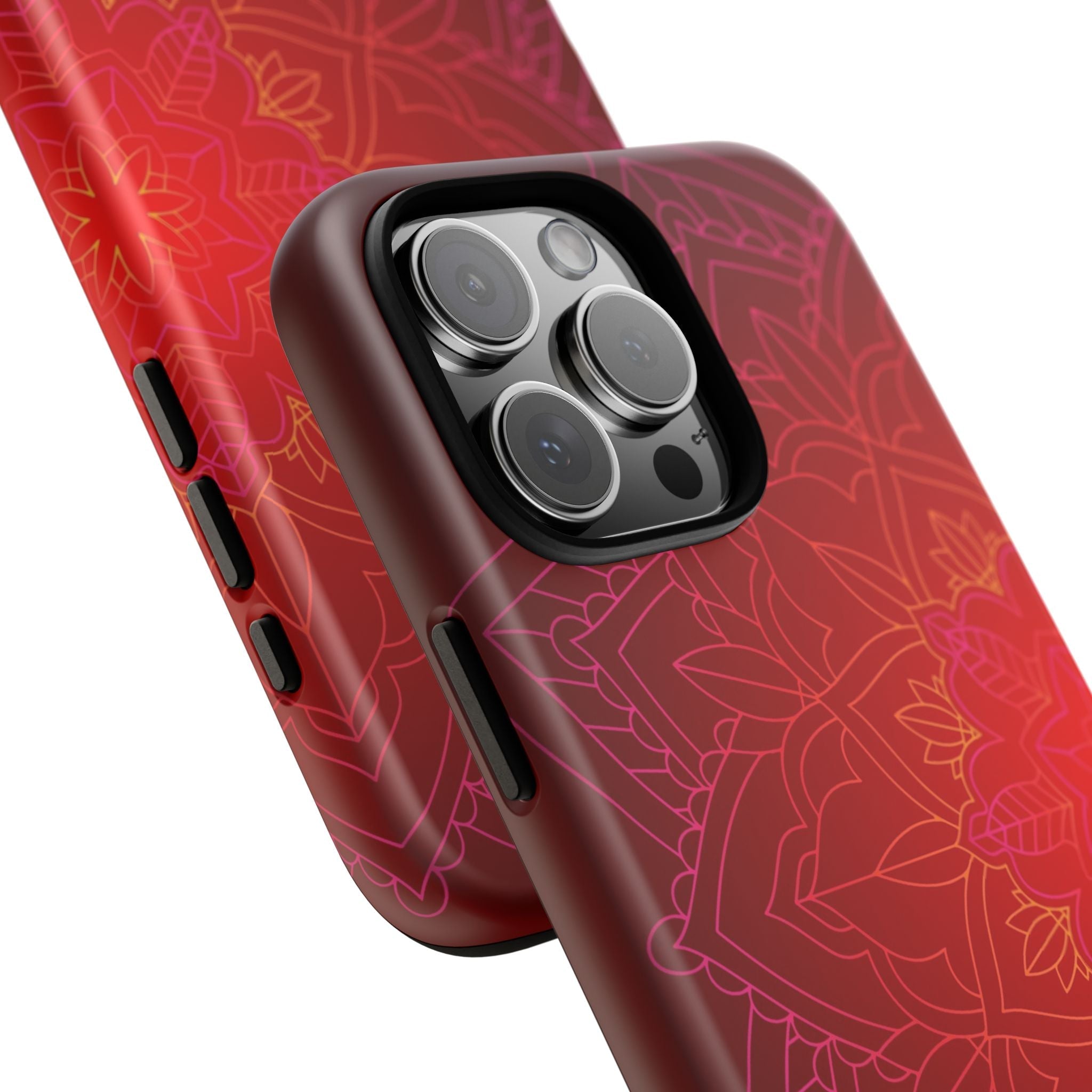 iPhone Case Tough Cases - Red Mandala | iPhone 16 Plus