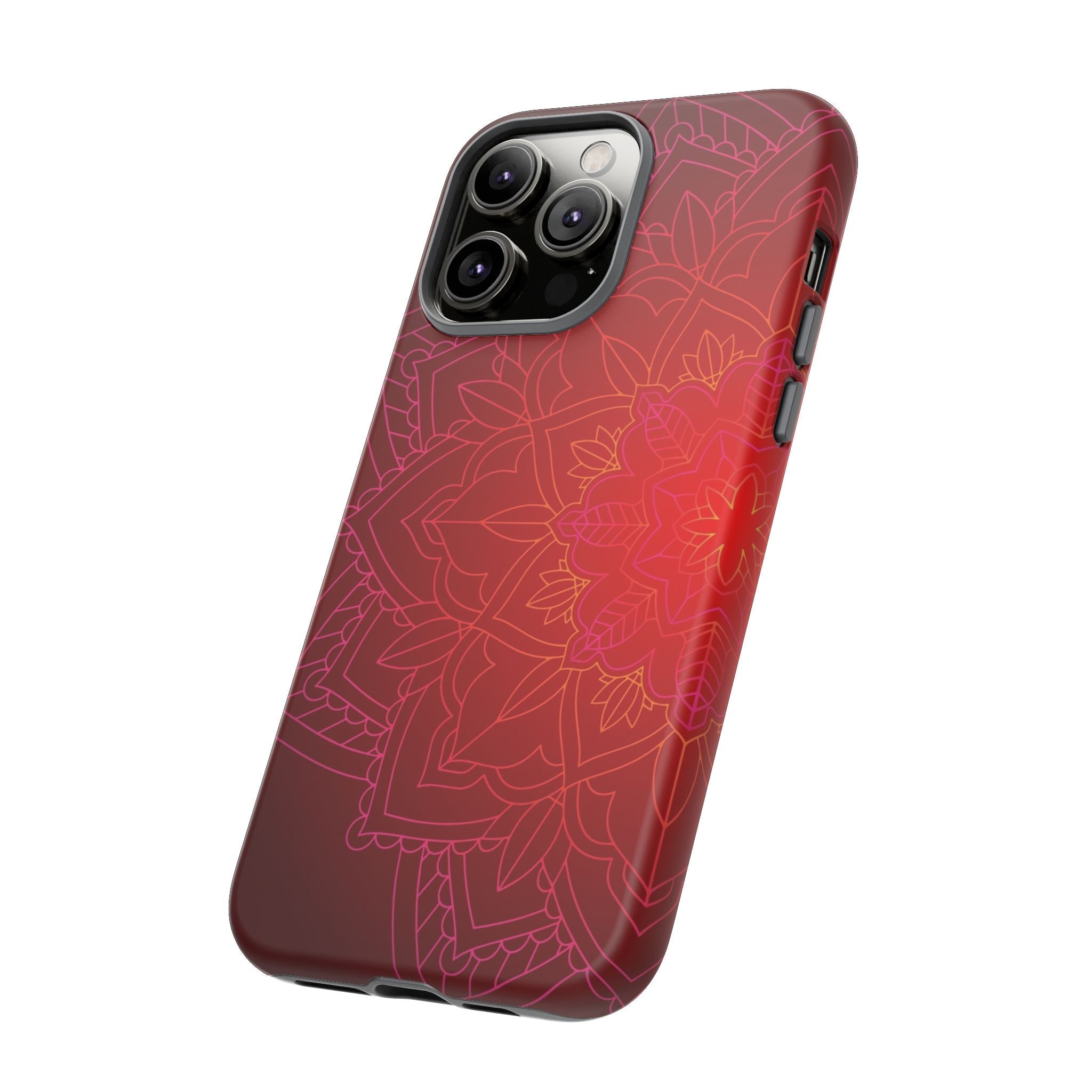 iPhone Case Tough Cases - Red Mandala | iPhone 16 Plus