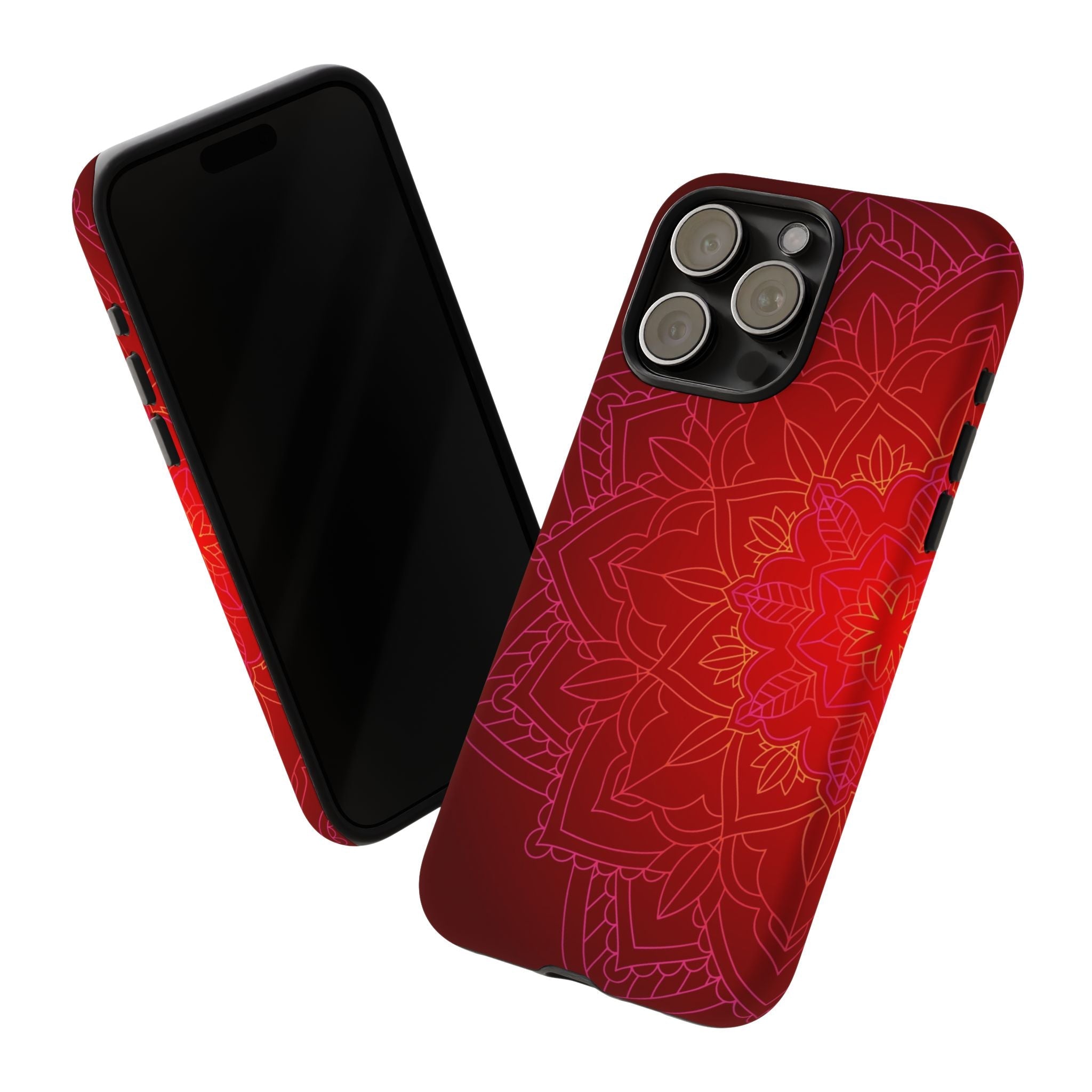 iPhone Case Tough Cases - Red Mandala | iPhone 16 Plus