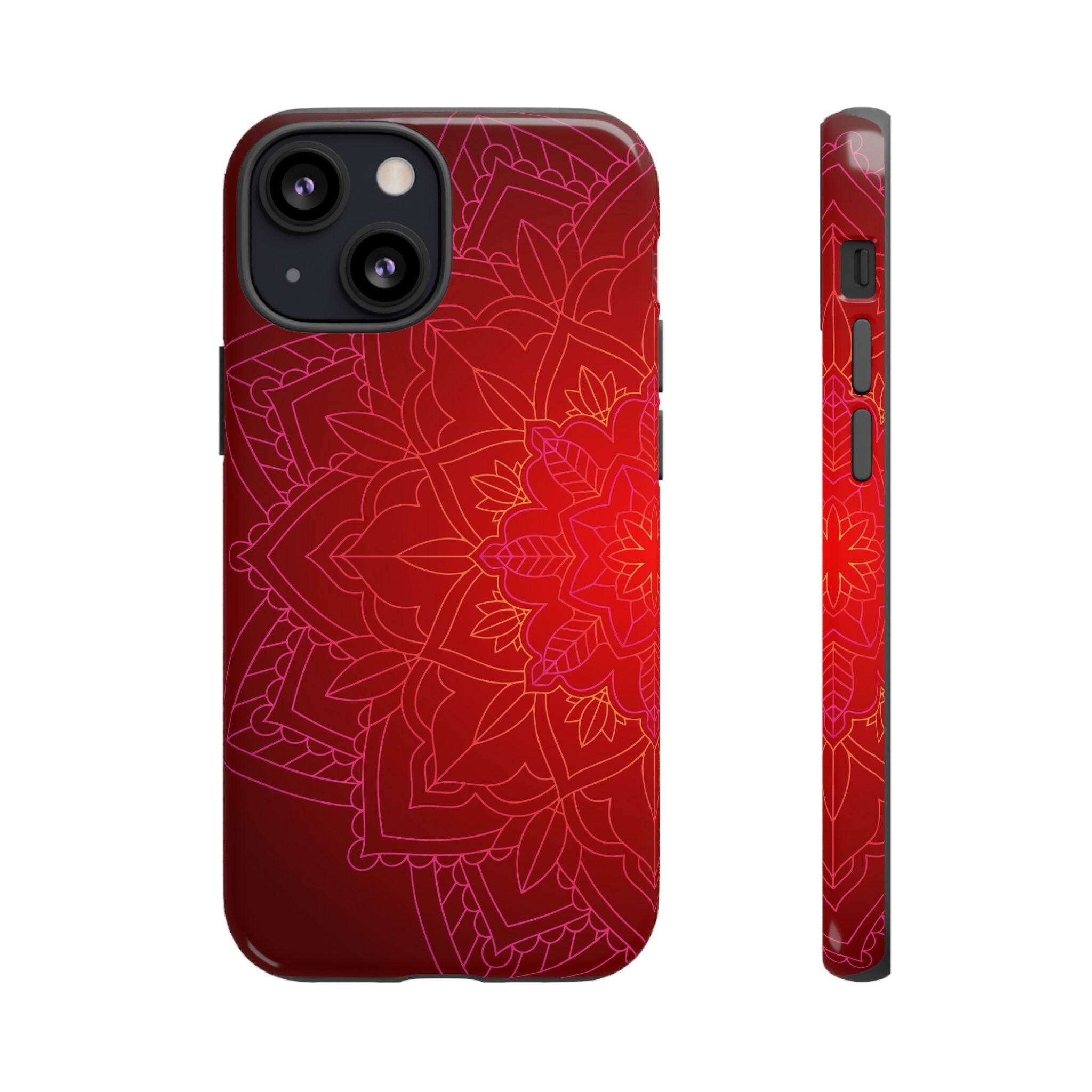 iPhone Case Tough Cases - Red Mandala | iPhone 16 Plus