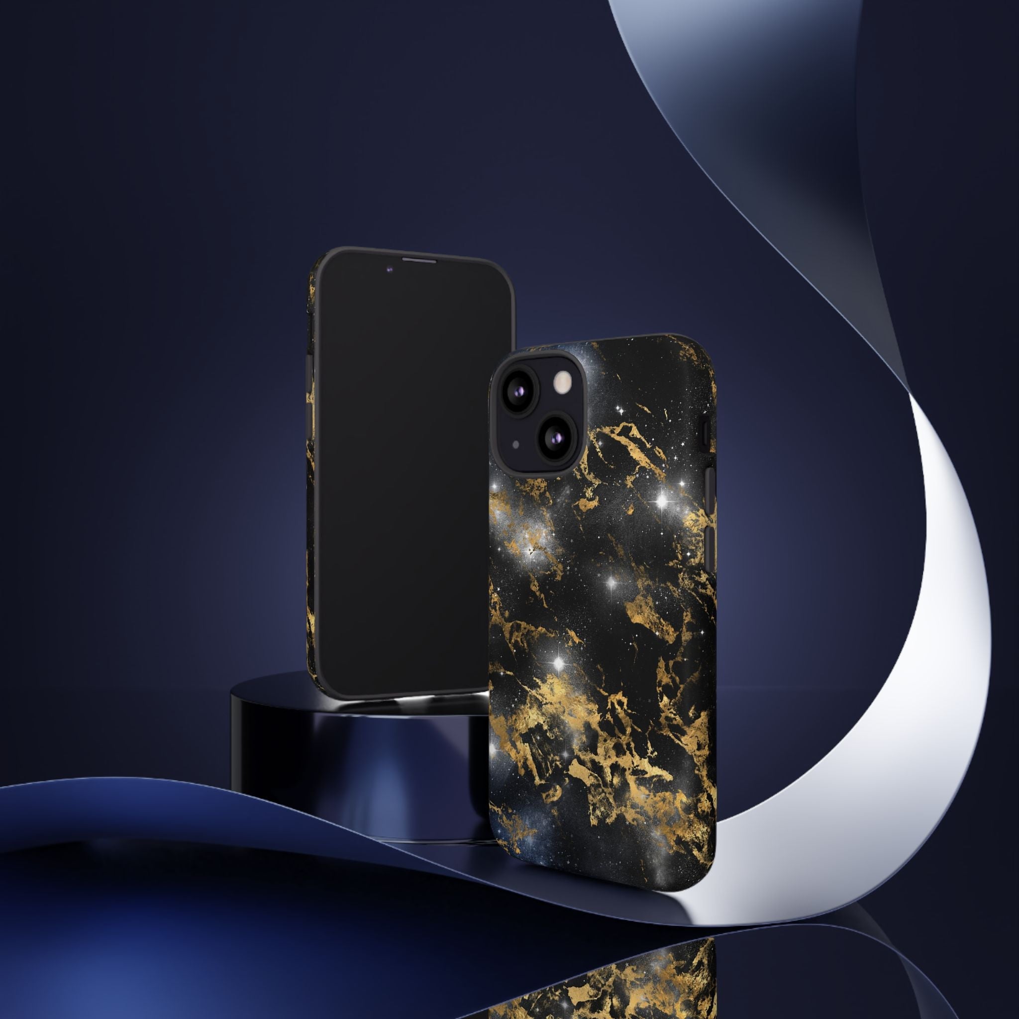 iPhone Case Tough Cases - Watercolor Marble Galaxy #1