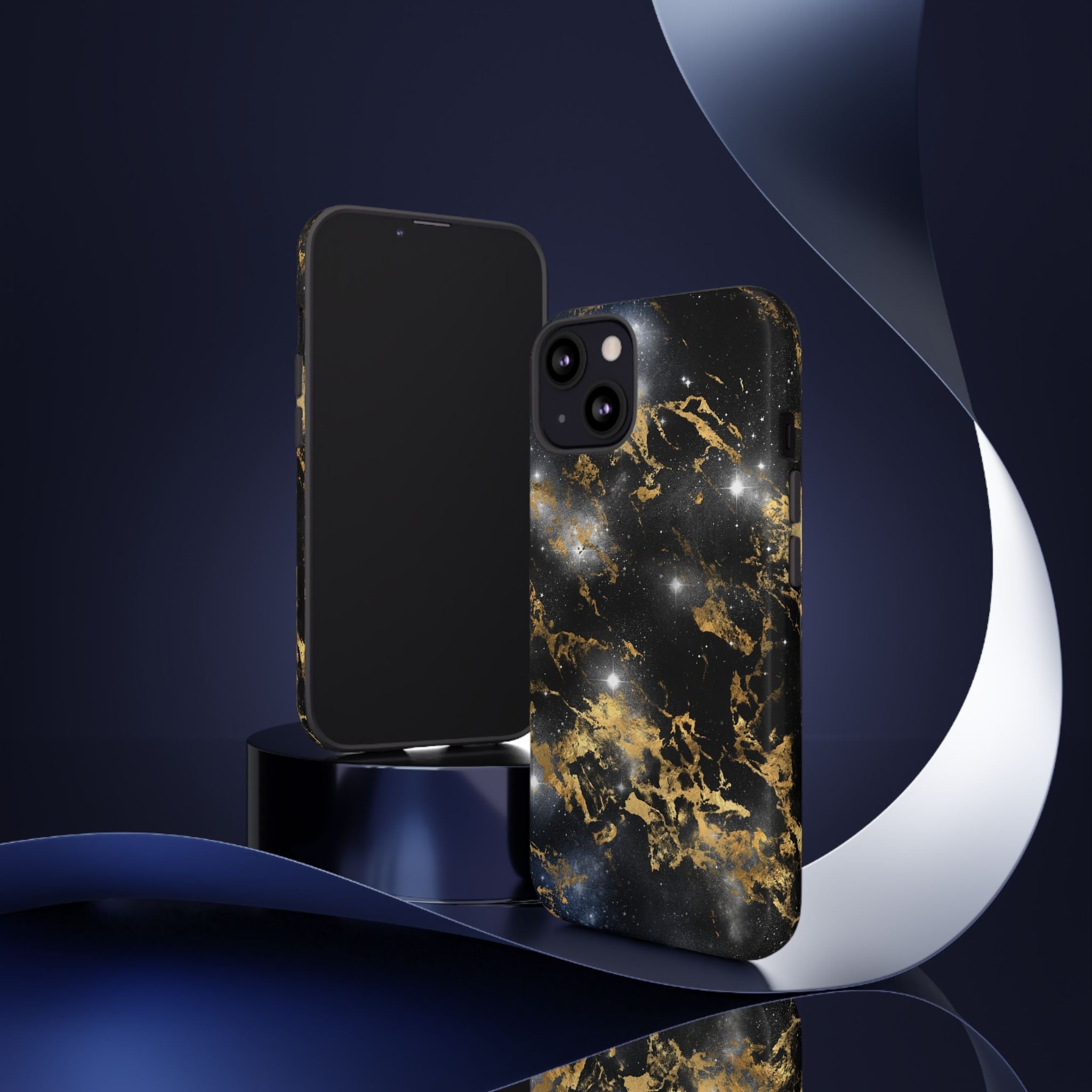 iPhone Case Tough Cases - Watercolor Marble Galaxy #1