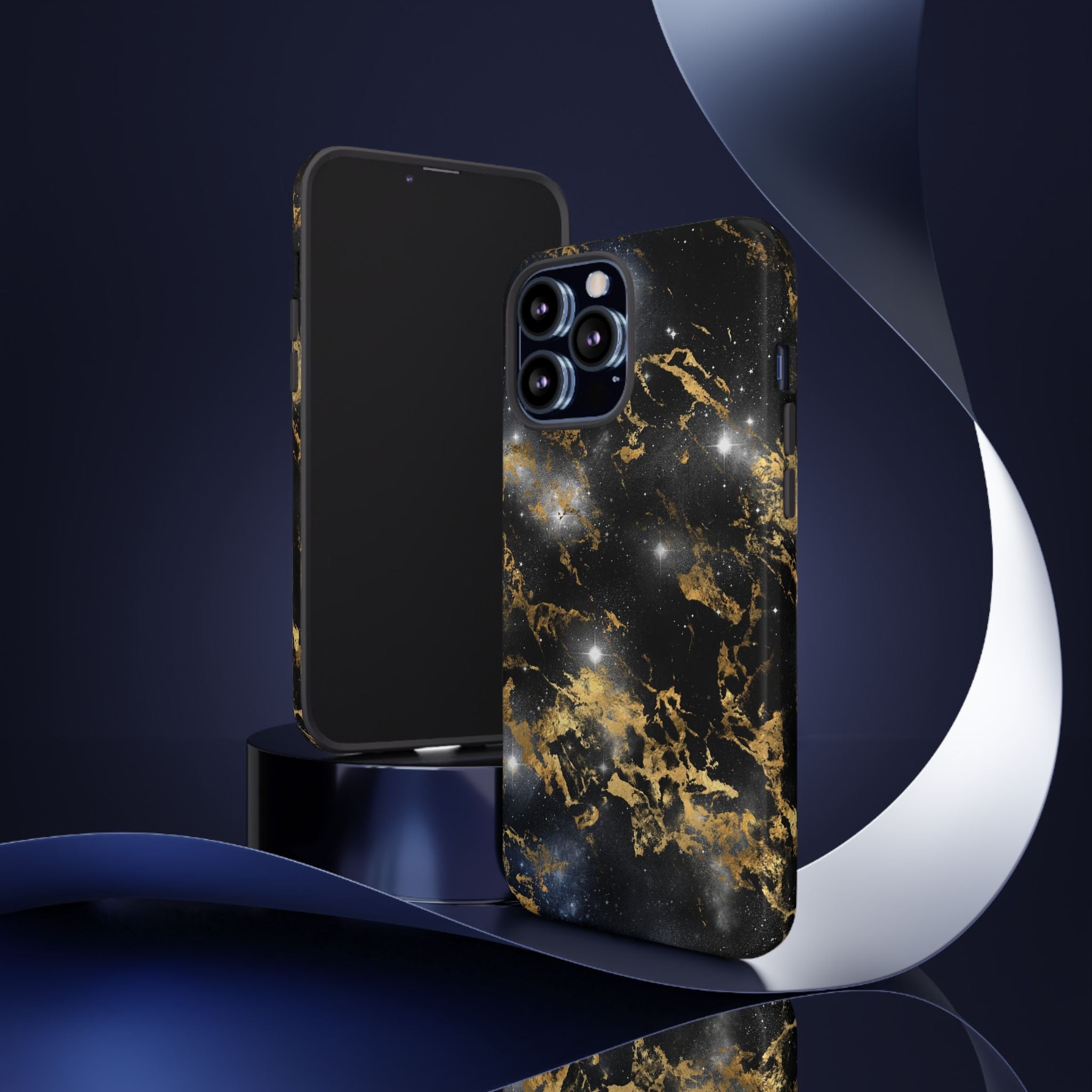 iPhone Case Tough Cases - Watercolor Marble Galaxy #1