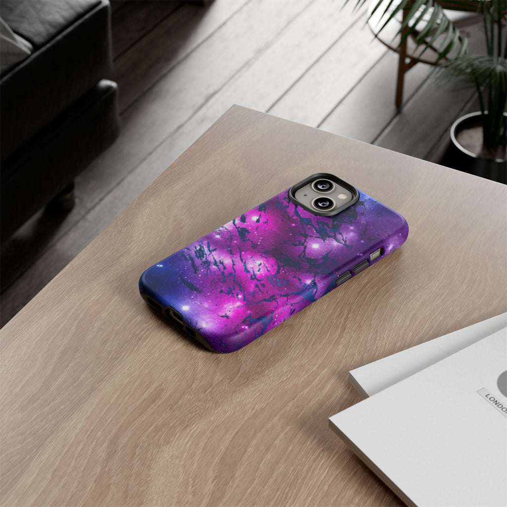 iPhone Case Tough Cases -Watercolor Marble Galaxy #2