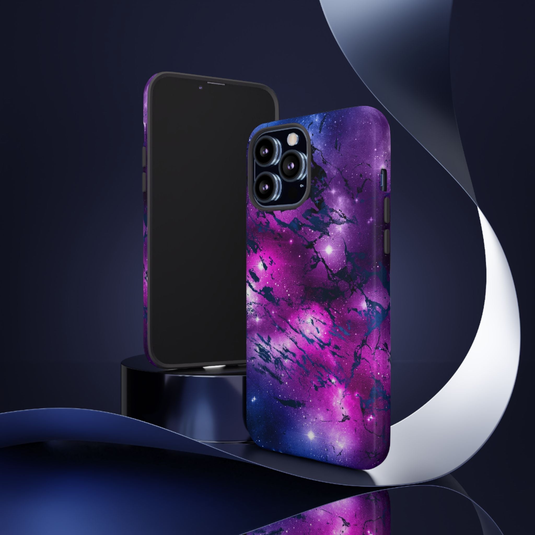 iPhone Case Tough Cases -Watercolor Marble Galaxy #2