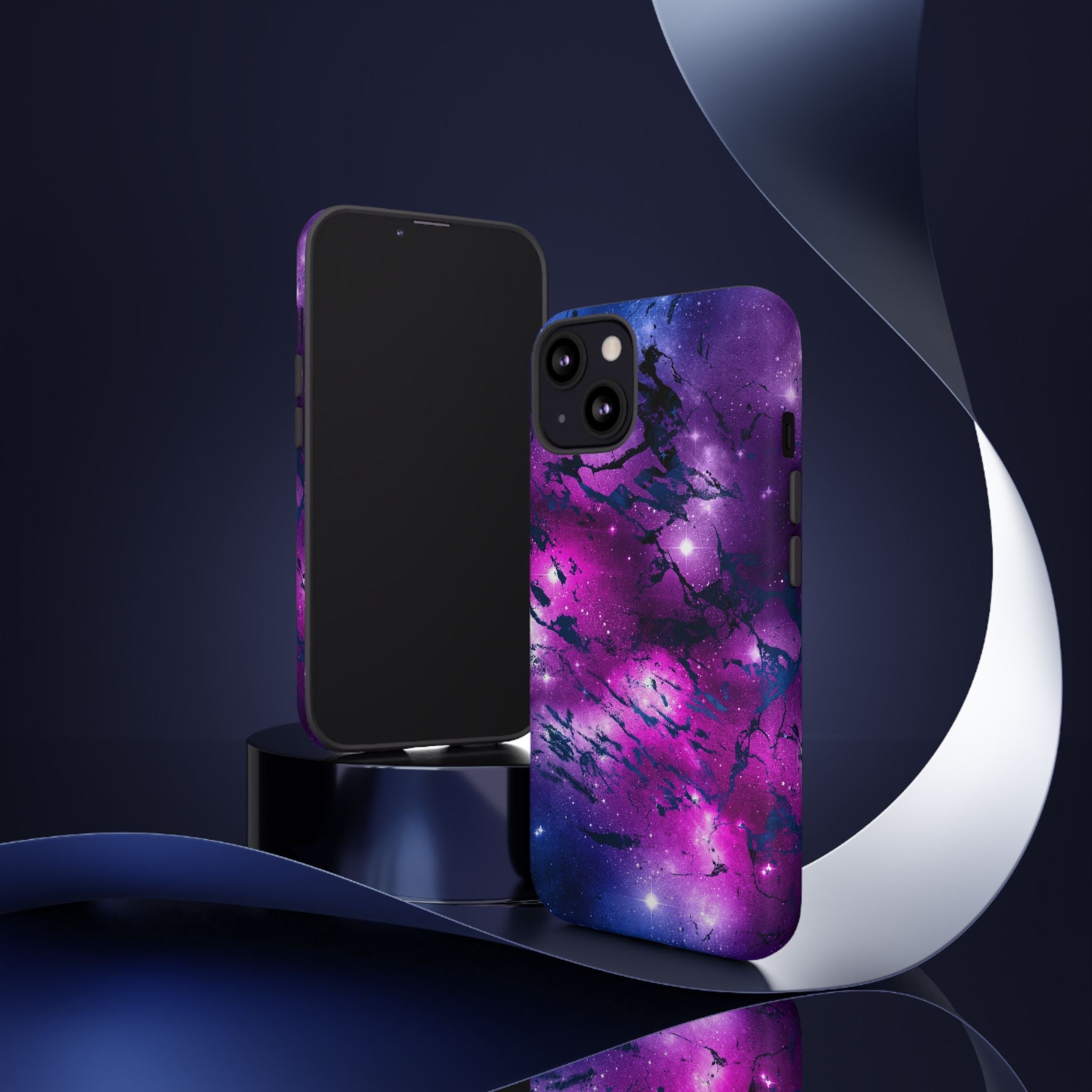 iPhone Case Tough Cases -Watercolor Marble Galaxy #2