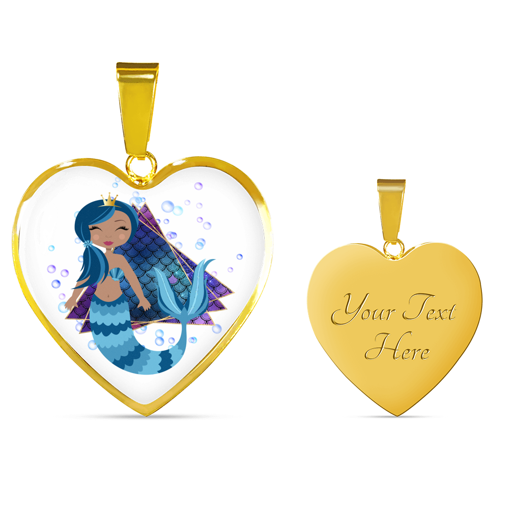 Mermaid Necklace - Heart Pendant #101 | Mermaid Gifts