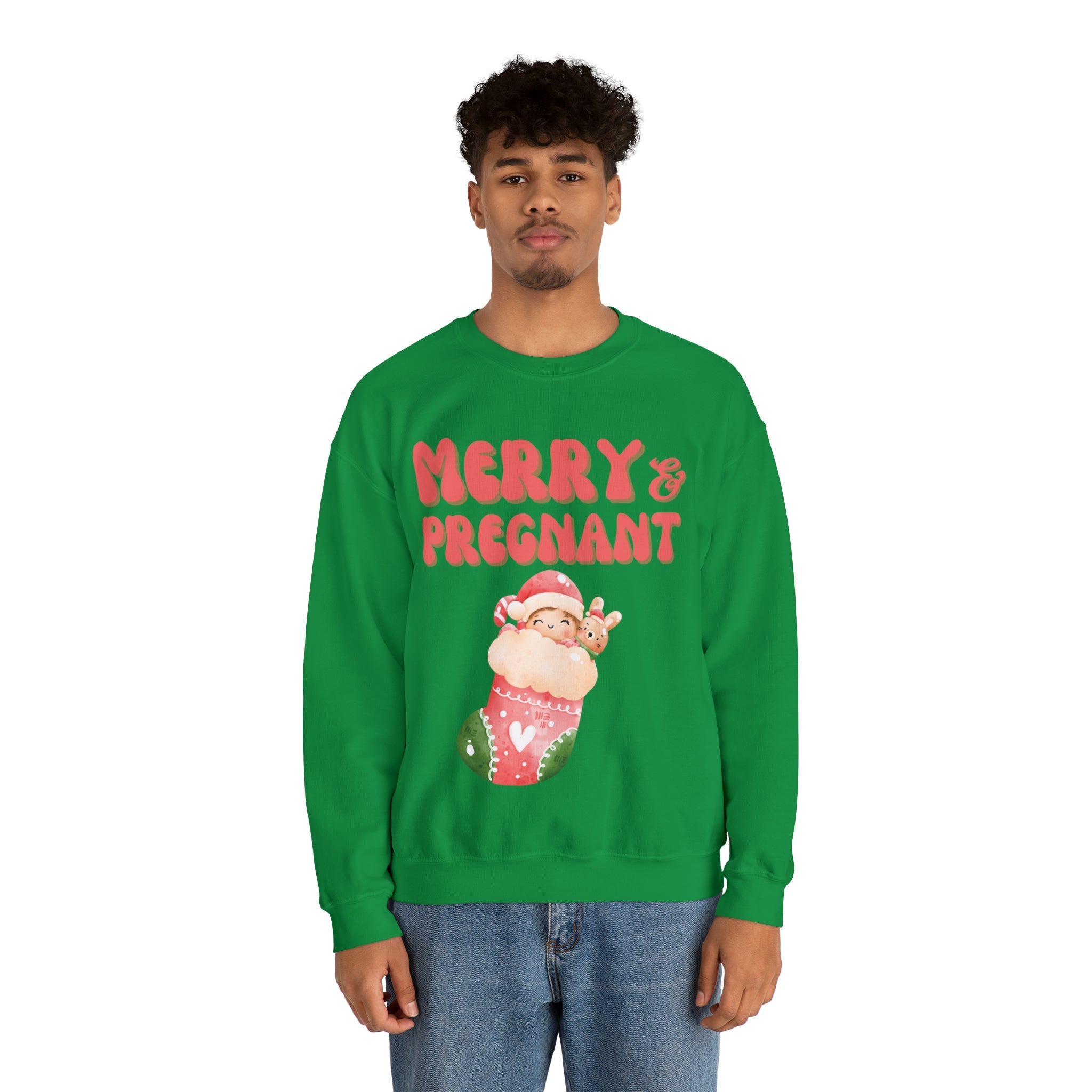 Merry and Pregnant Sweatshirt 1 Congratulations Pregnancy