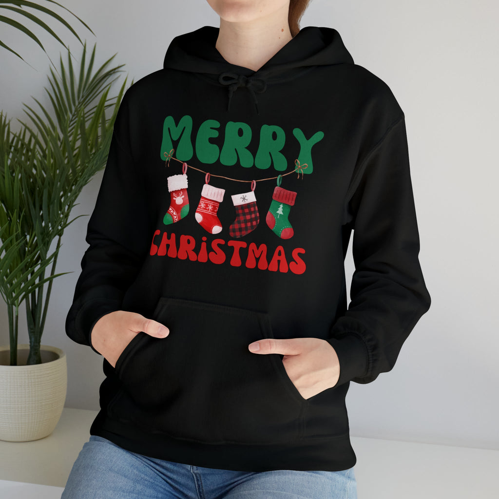 Merry Christmas Hoodies 2 Hooded Sweatshirt Gift for Her