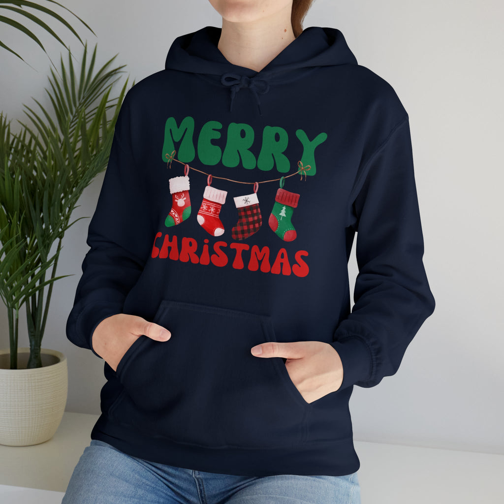 Merry Christmas Hoodies 2 Hooded Sweatshirt Gift for Her