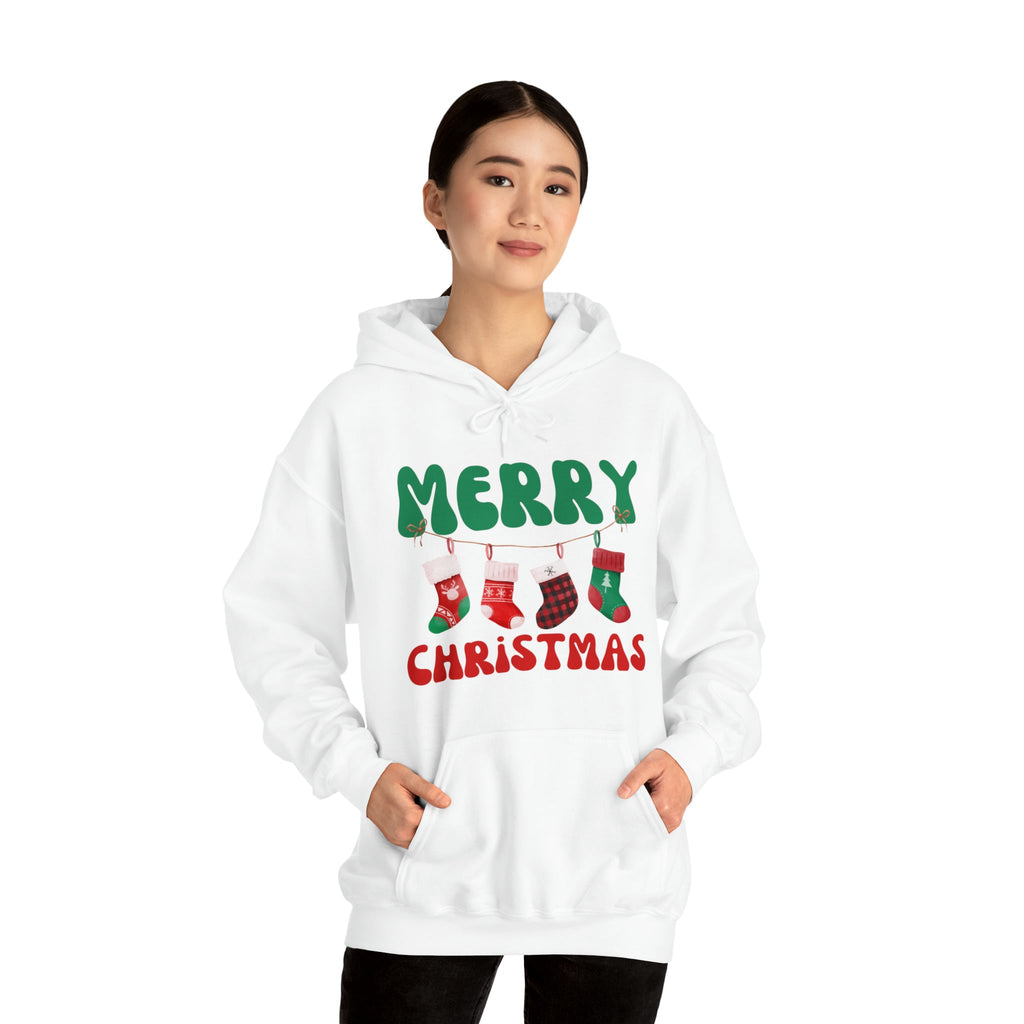 Merry Christmas Hoodies 2 Hooded Sweatshirt Gift for Her