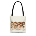 Premium Polyester Tote Bag - Vintage Art #101 The Seasons